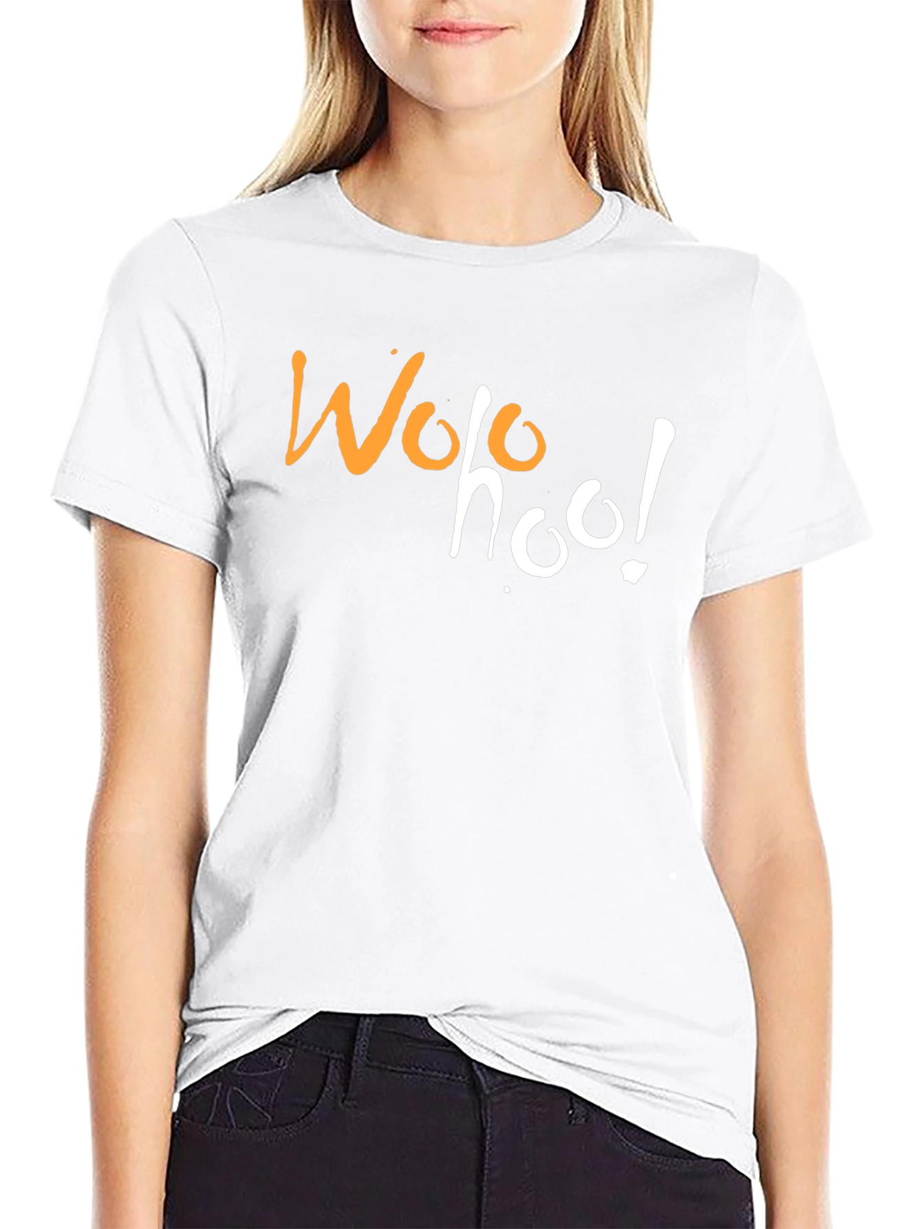 Black Wohoo Graphic T-Shirt view 9