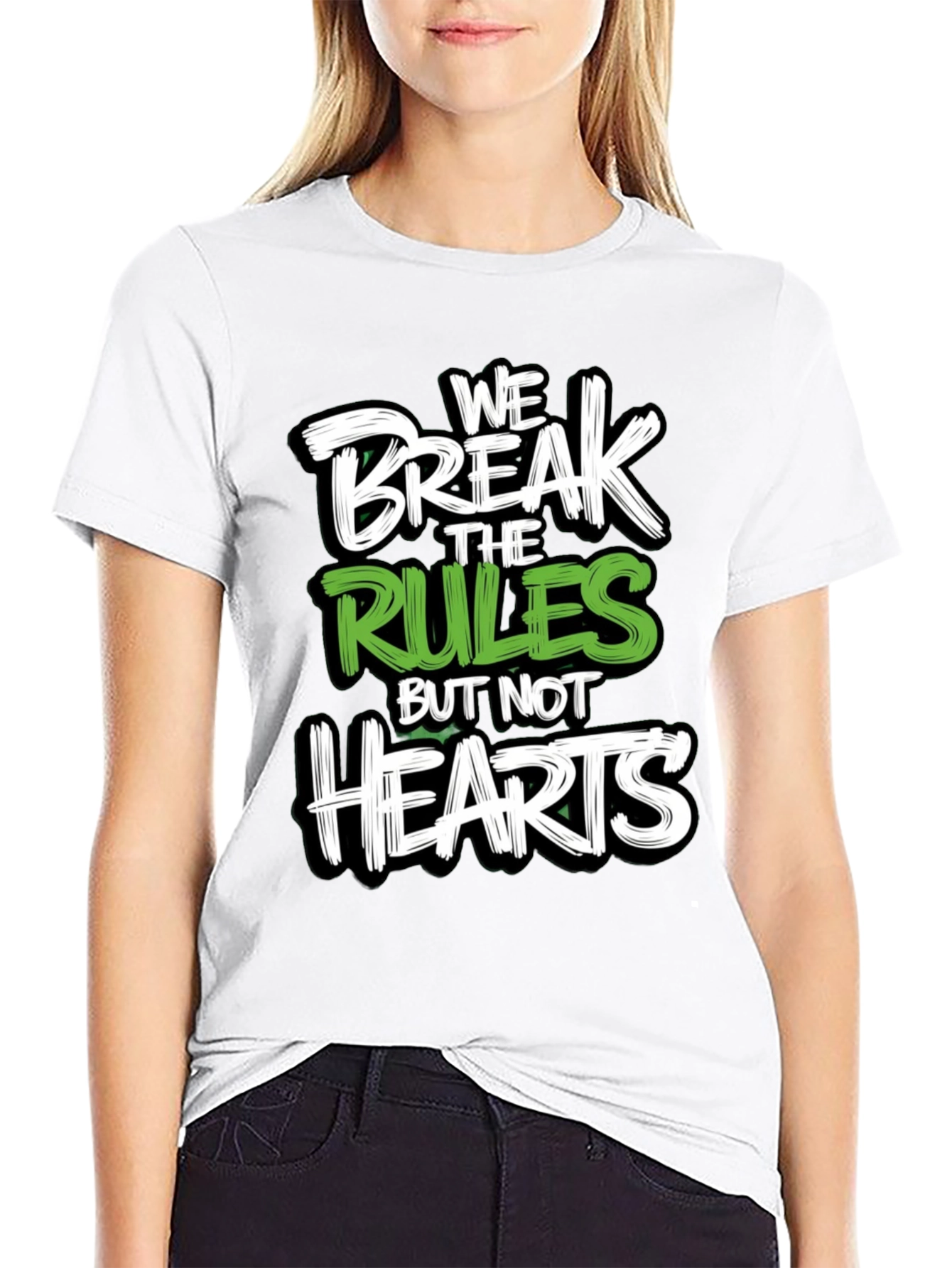 Black Break the Rules T-Shirt - Graphic Tee view 9