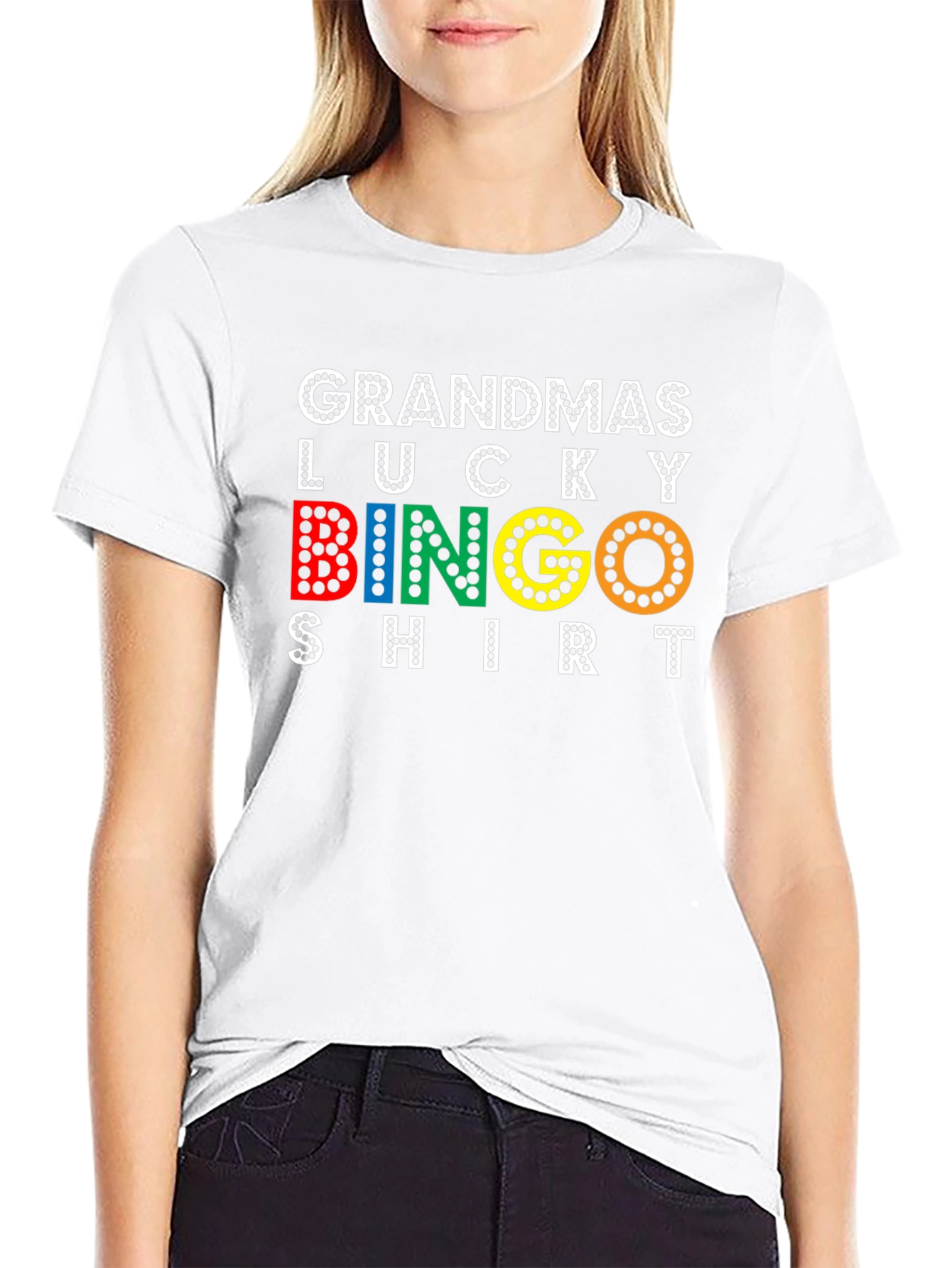 Black Grandma's Lucky Bingo T-Shirt view 9