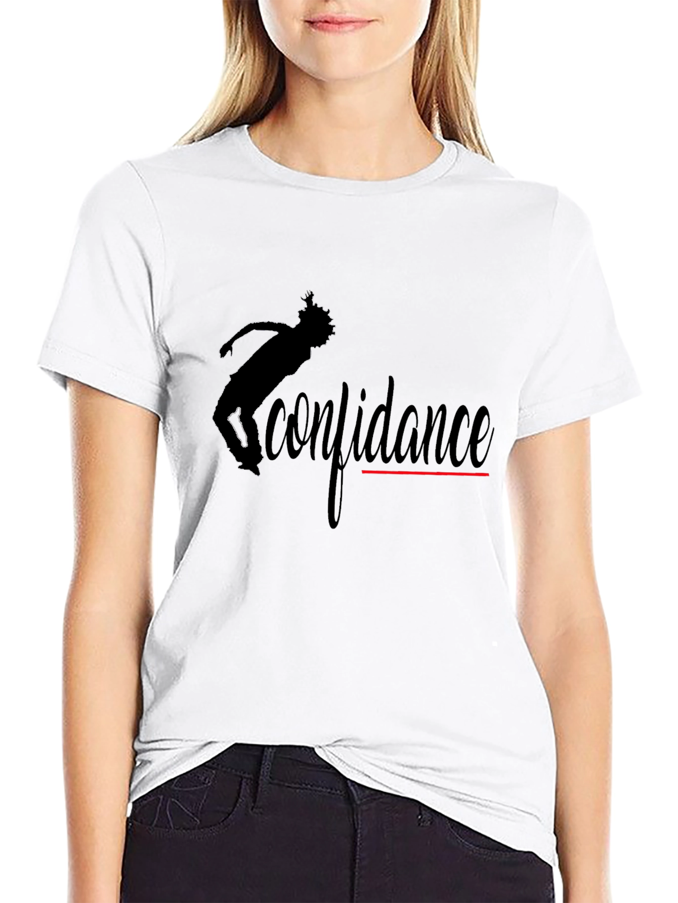 Black Confidence Dancer Black T-Shirt view 9