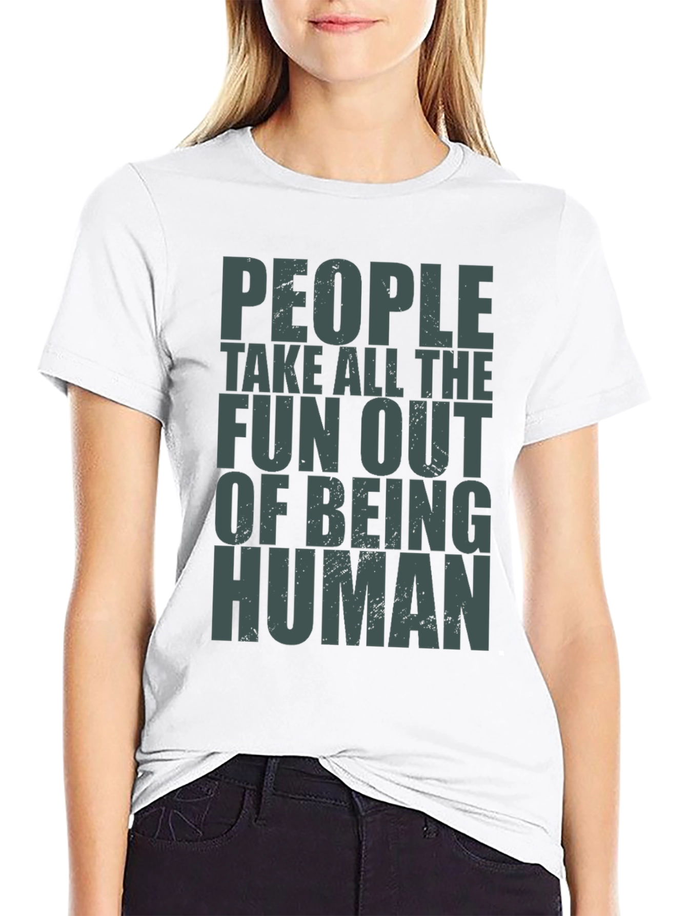 Black People Take Fun Out Of Being Human T-Shirt view 9