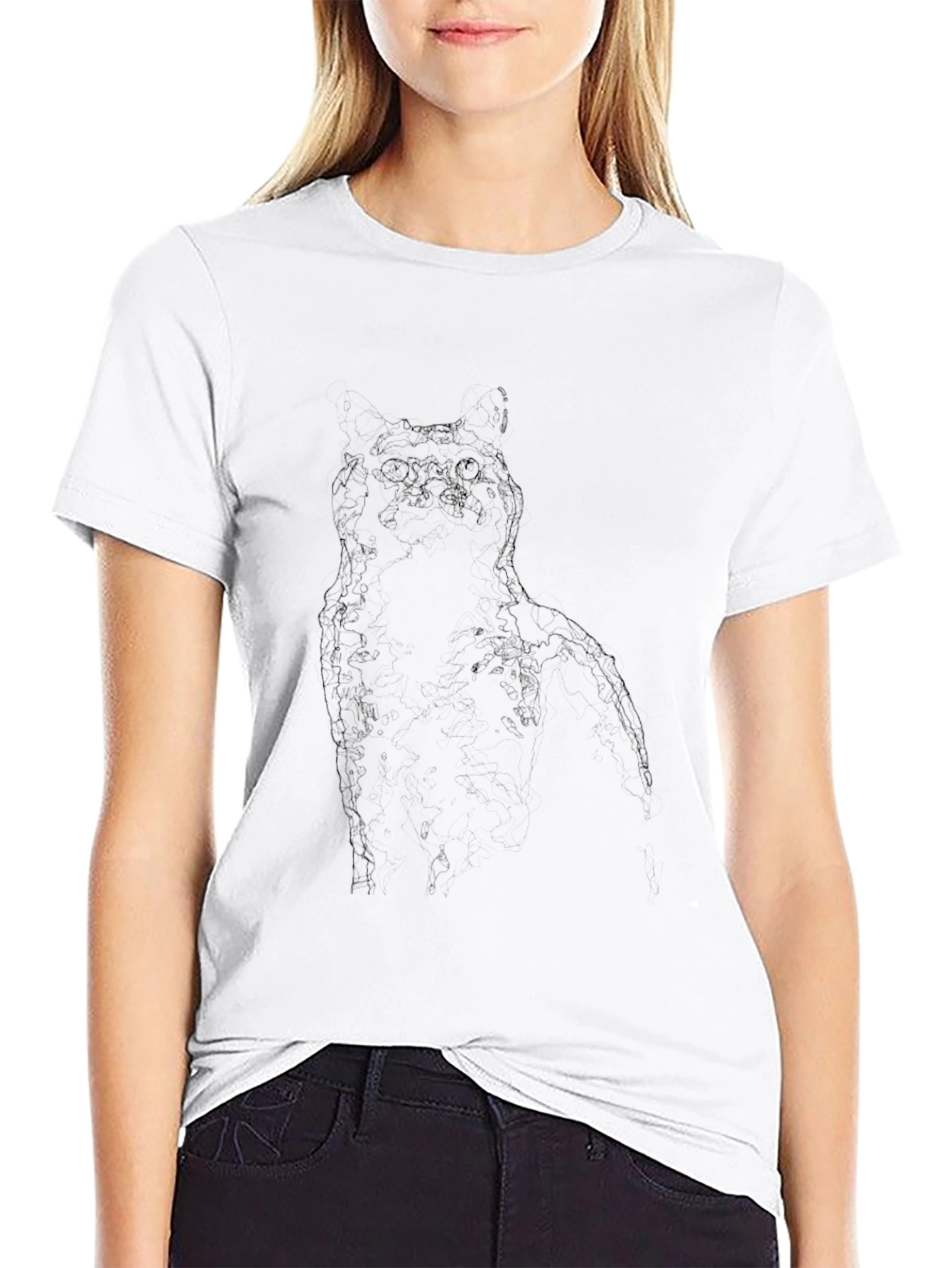 Black Men's Black Owl Graphic Tee - Stylish Casual Top view 9