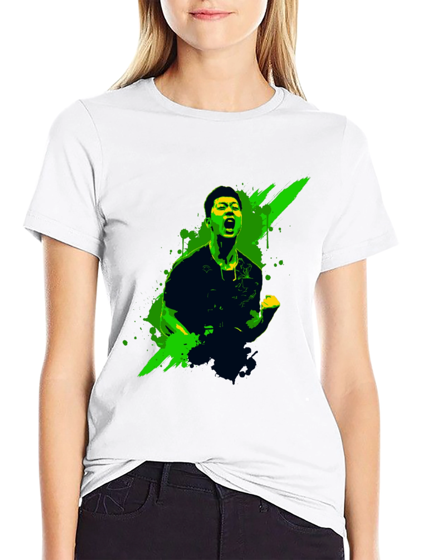 Black Graphic Tee - Man Celebrating Victory view 9