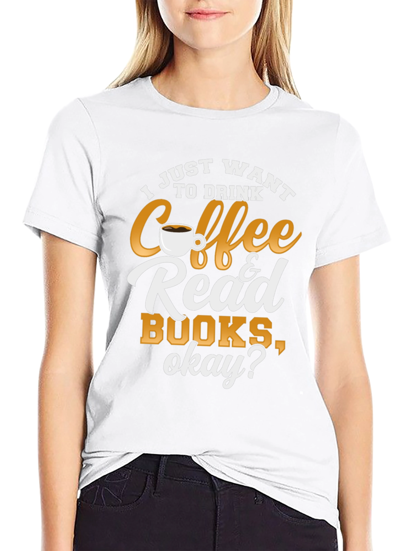 Black Coffee & Books T-Shirt: Cozy Reader Tee view 9