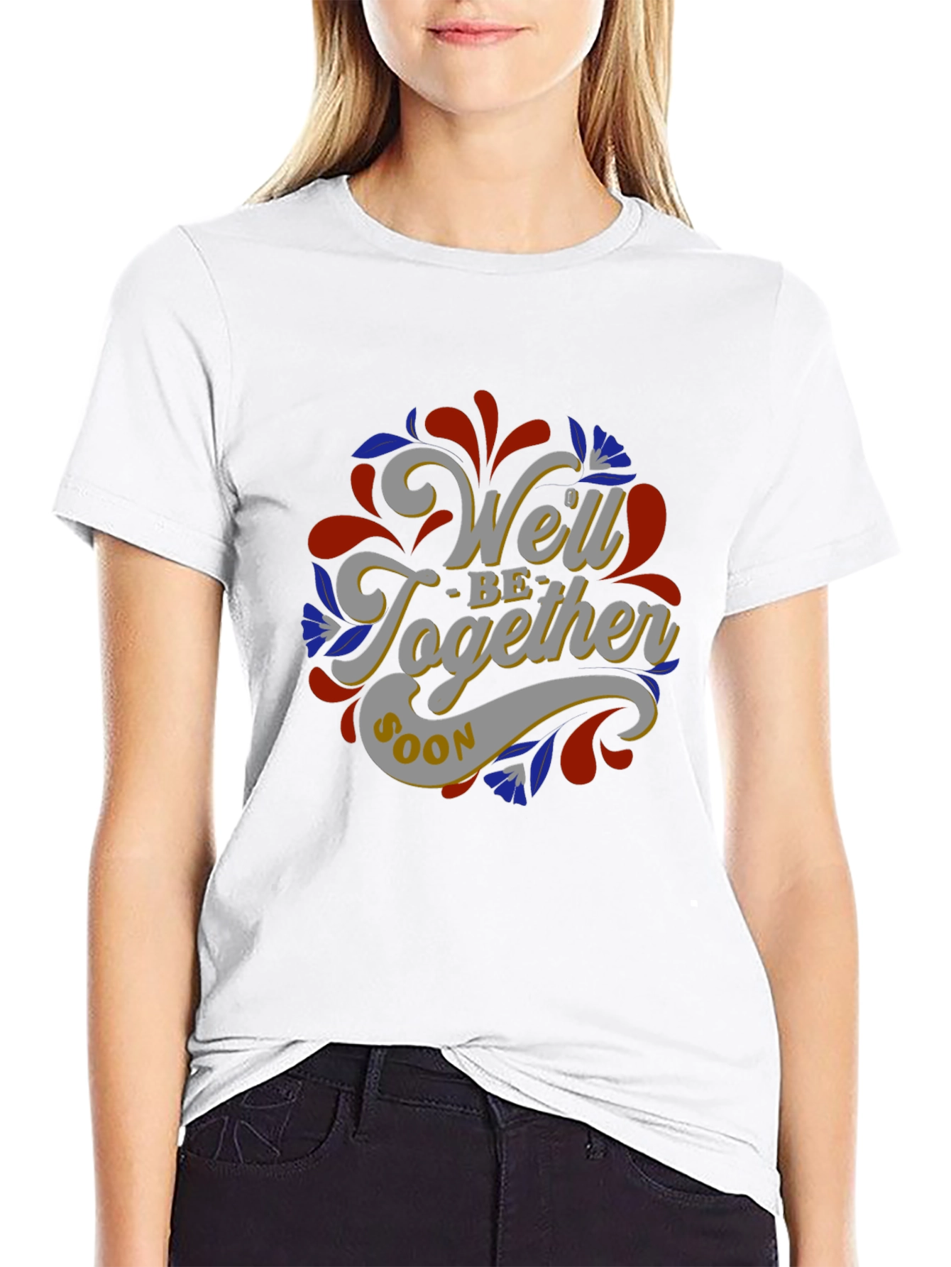 Black We'll Be Together Soon Graphic T-Shirt view 9