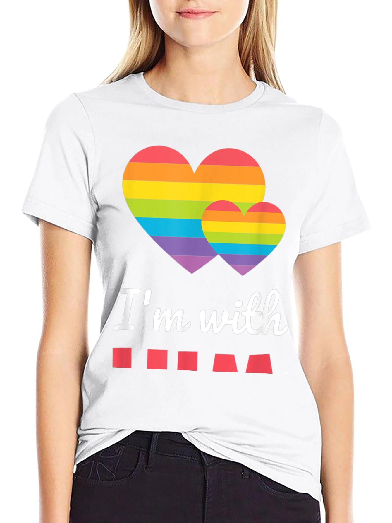 Black Pride Month Rainbow Heart T-Shirt view 9