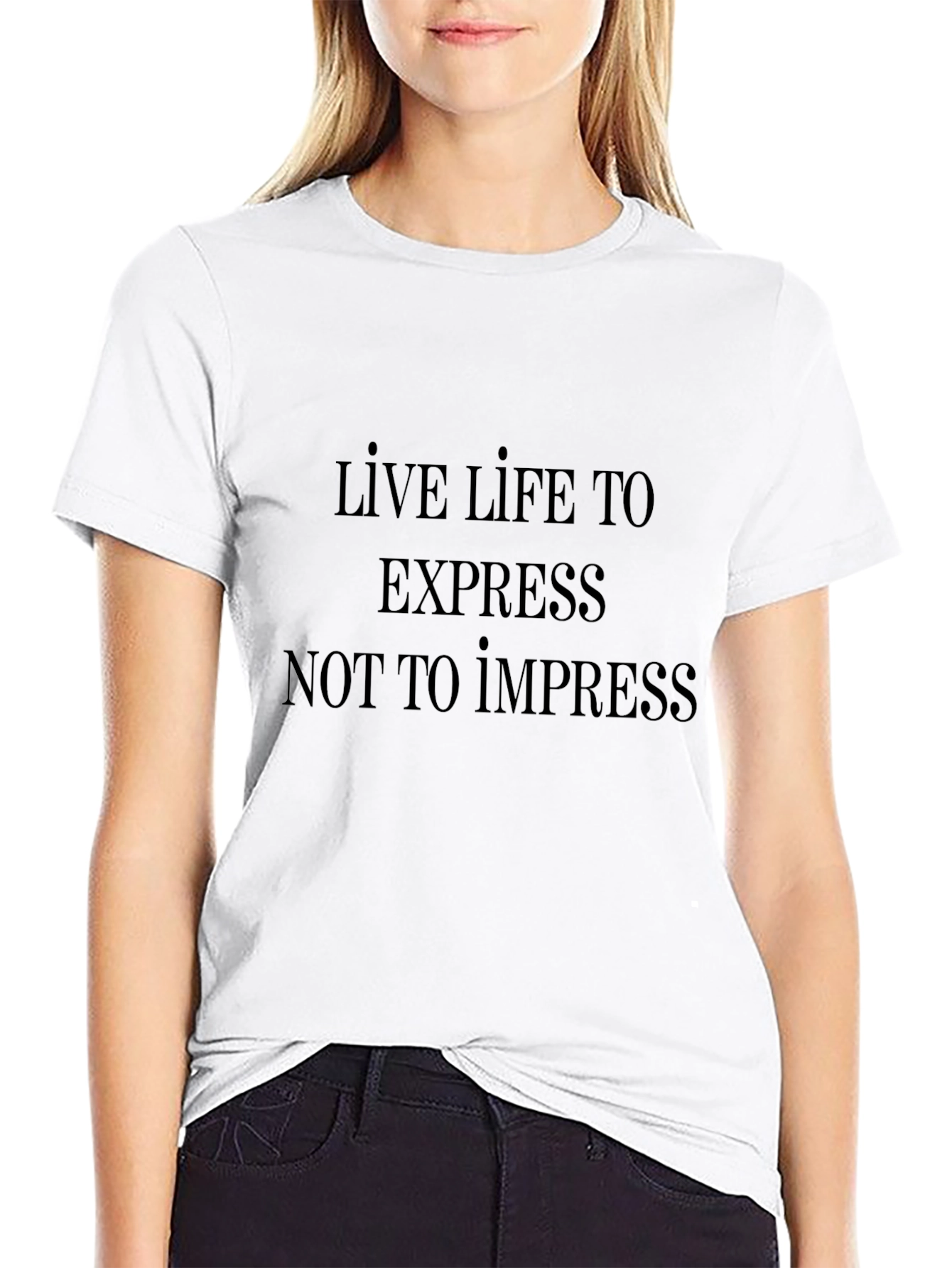 Black Express Yourself Black Tee view 9