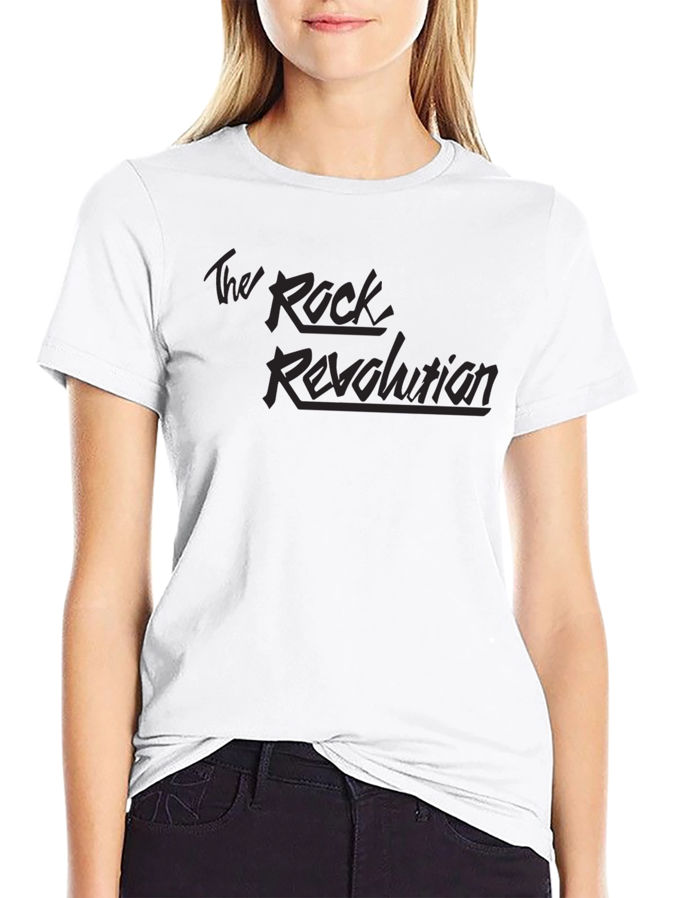 Black The Rock Revolution Black Graphic T-Shirt view 9