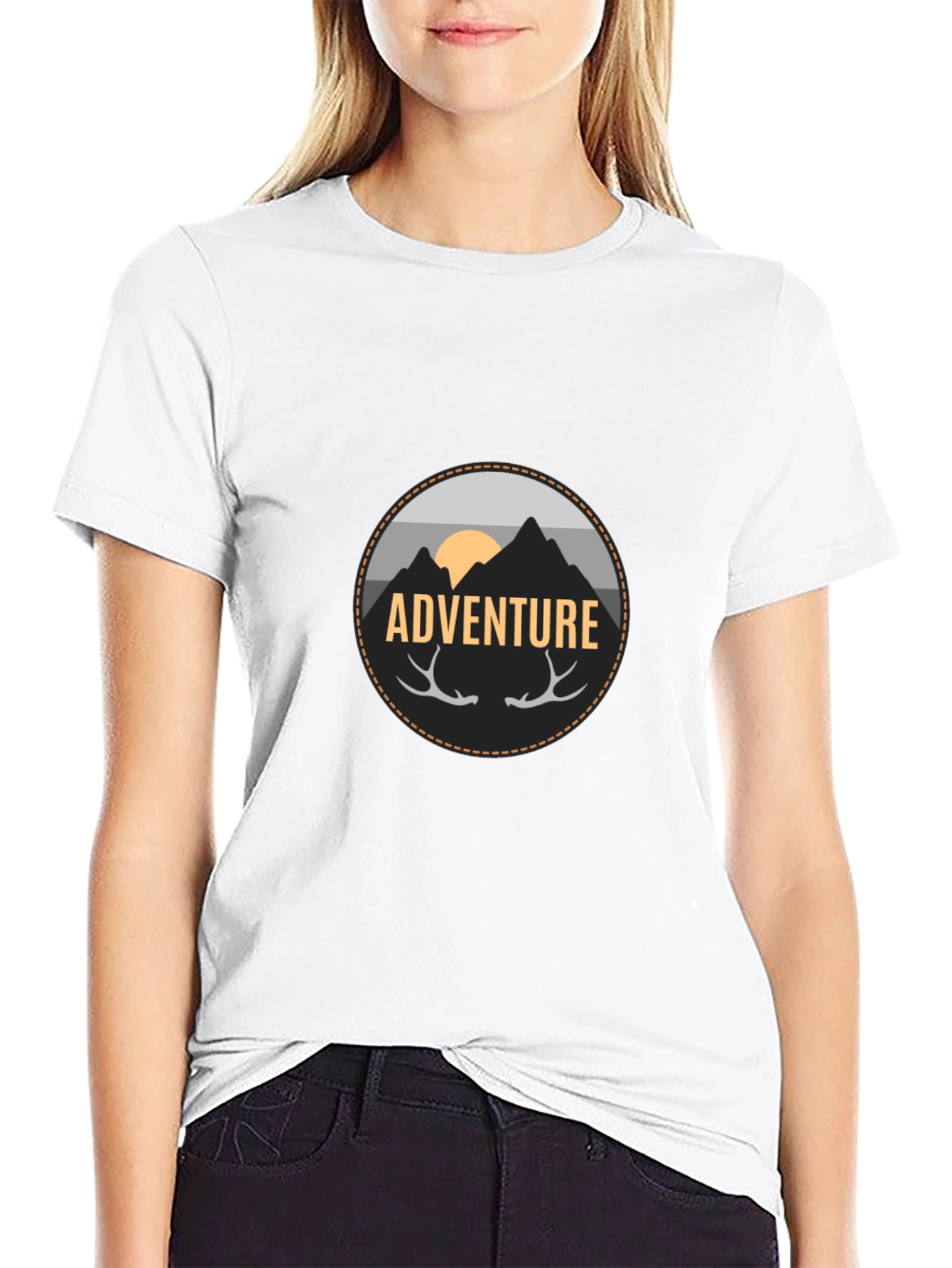 Black Adventure Graphic Tee - Men's Black T-Shirt view 9