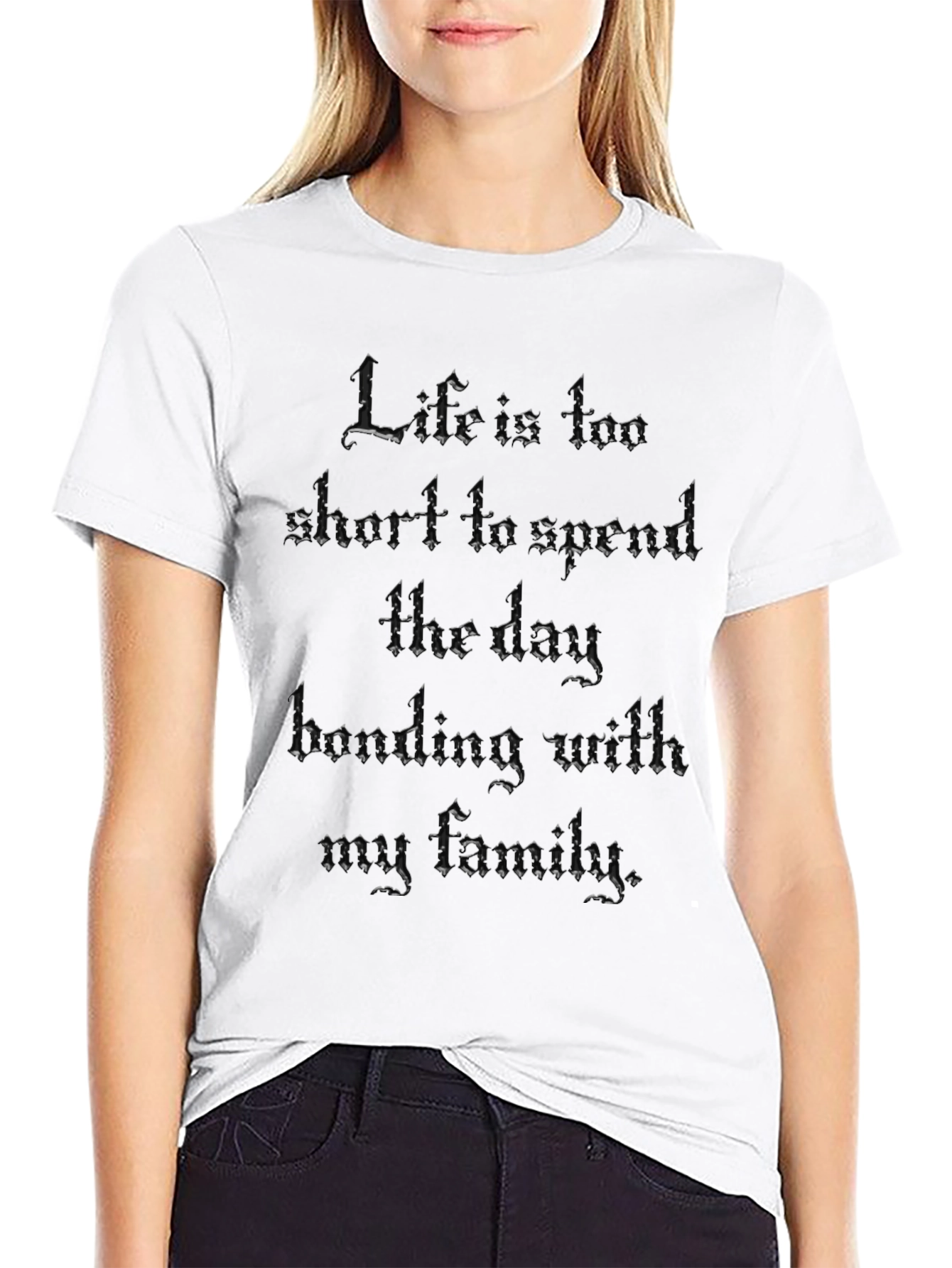 Black Humorous Dark Humor Family T-Shirt view 9