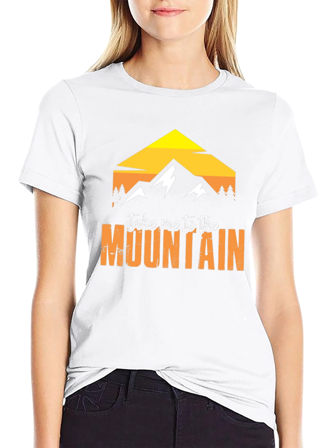 Black Mountain Graphic Tee - Black Cotton Adventure Shirt view 9