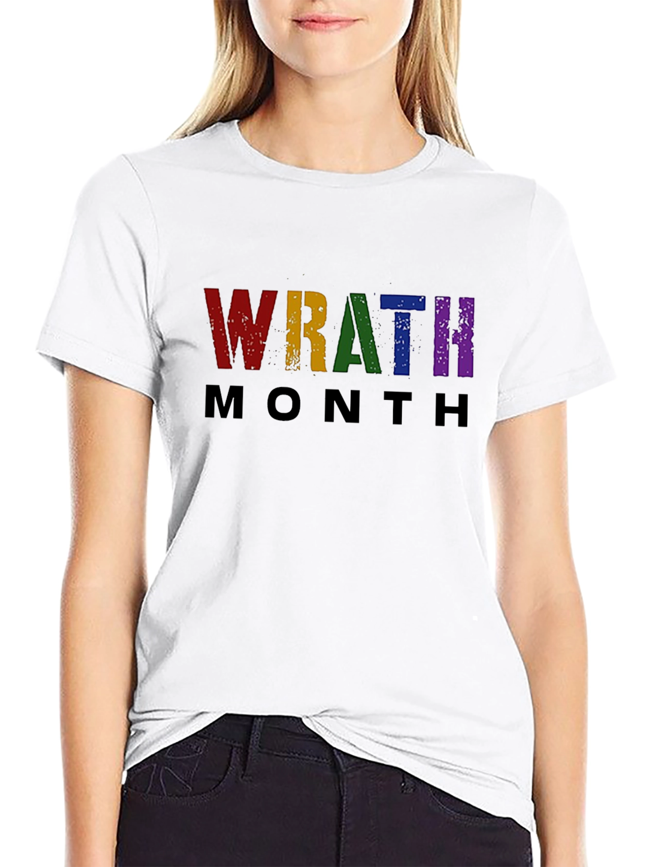 Black Wrath Month Pride T-Shirt view 9