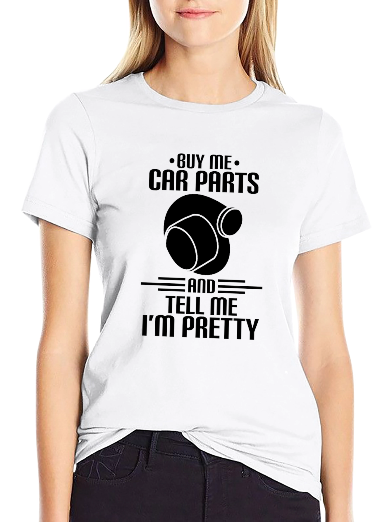 Black Buy Me Car Parts T-Shirt - Funny Automotive Tee view 9