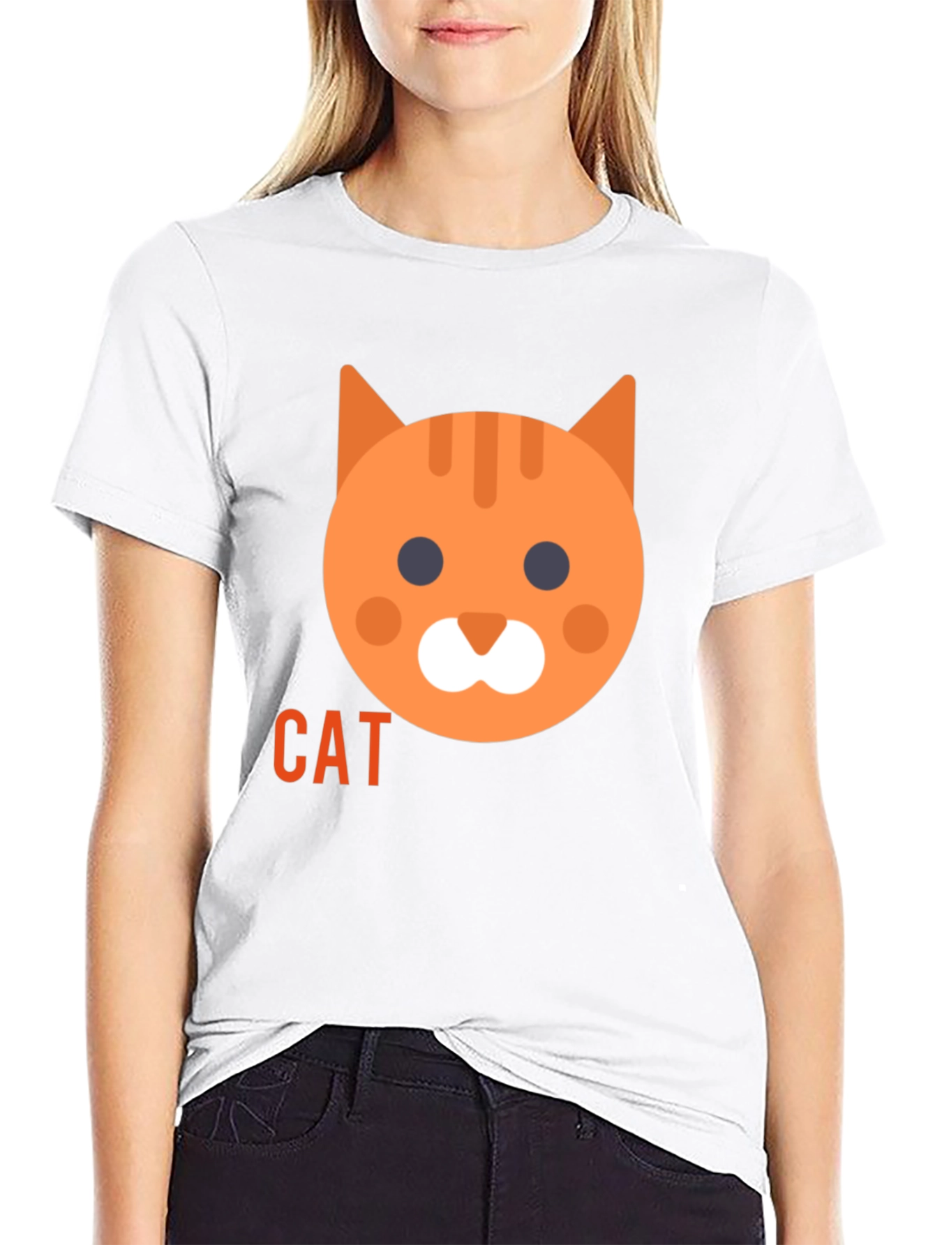 Black Black Cat Graphic Tee - Cute & Casual Style view 9