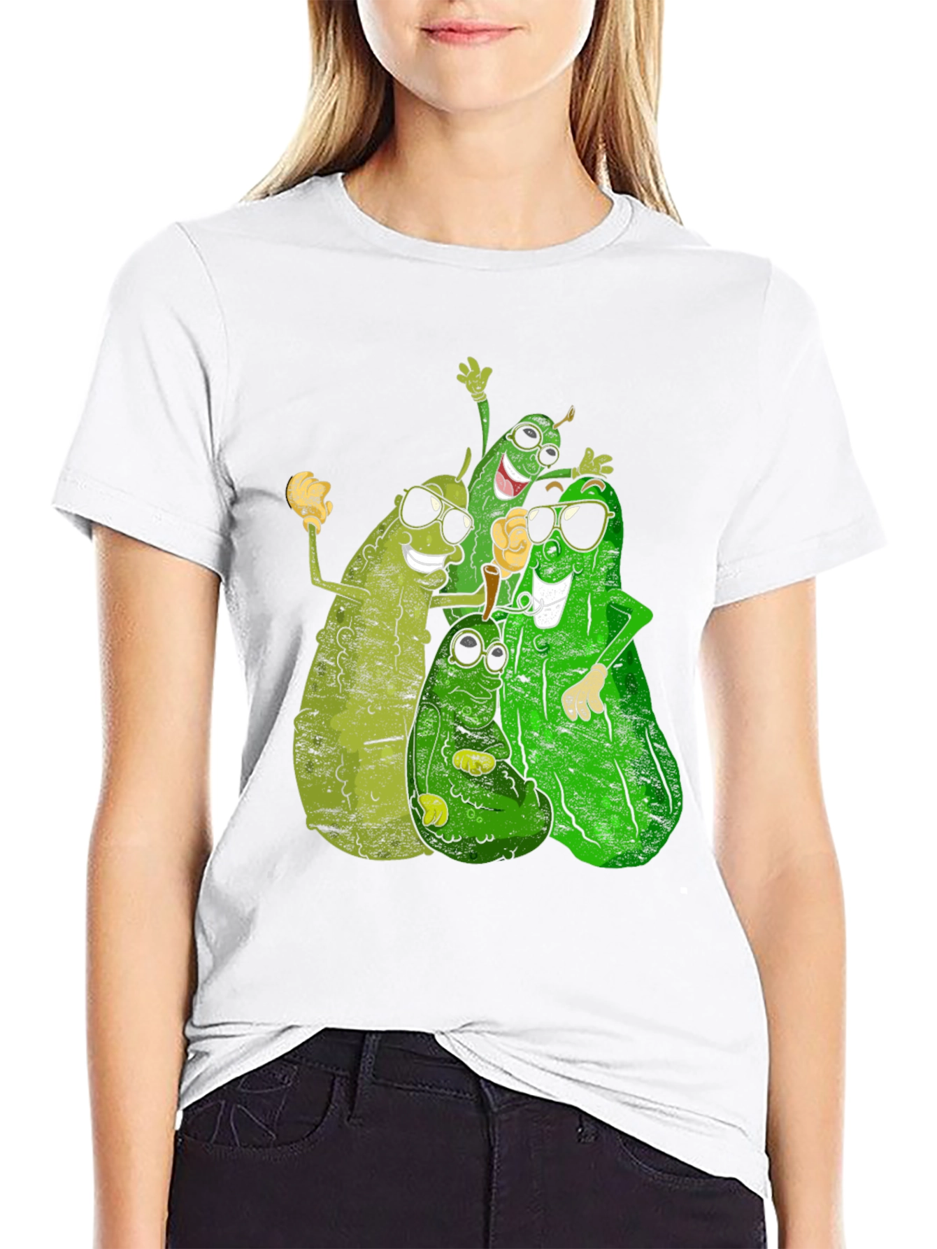 Black Pickle Squad T-Shirt - Funny Food Tee view 9
