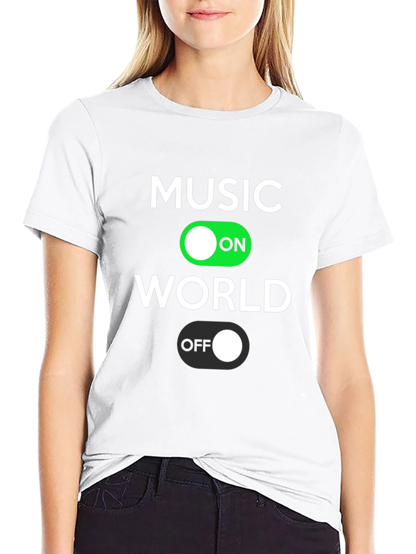 Black Music On World Off T-Shirt view 9