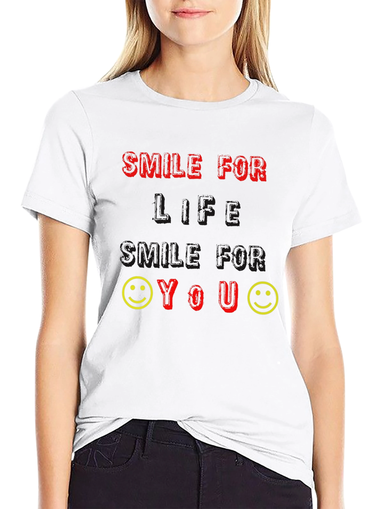 Black Smile For Life T-Shirt view 9