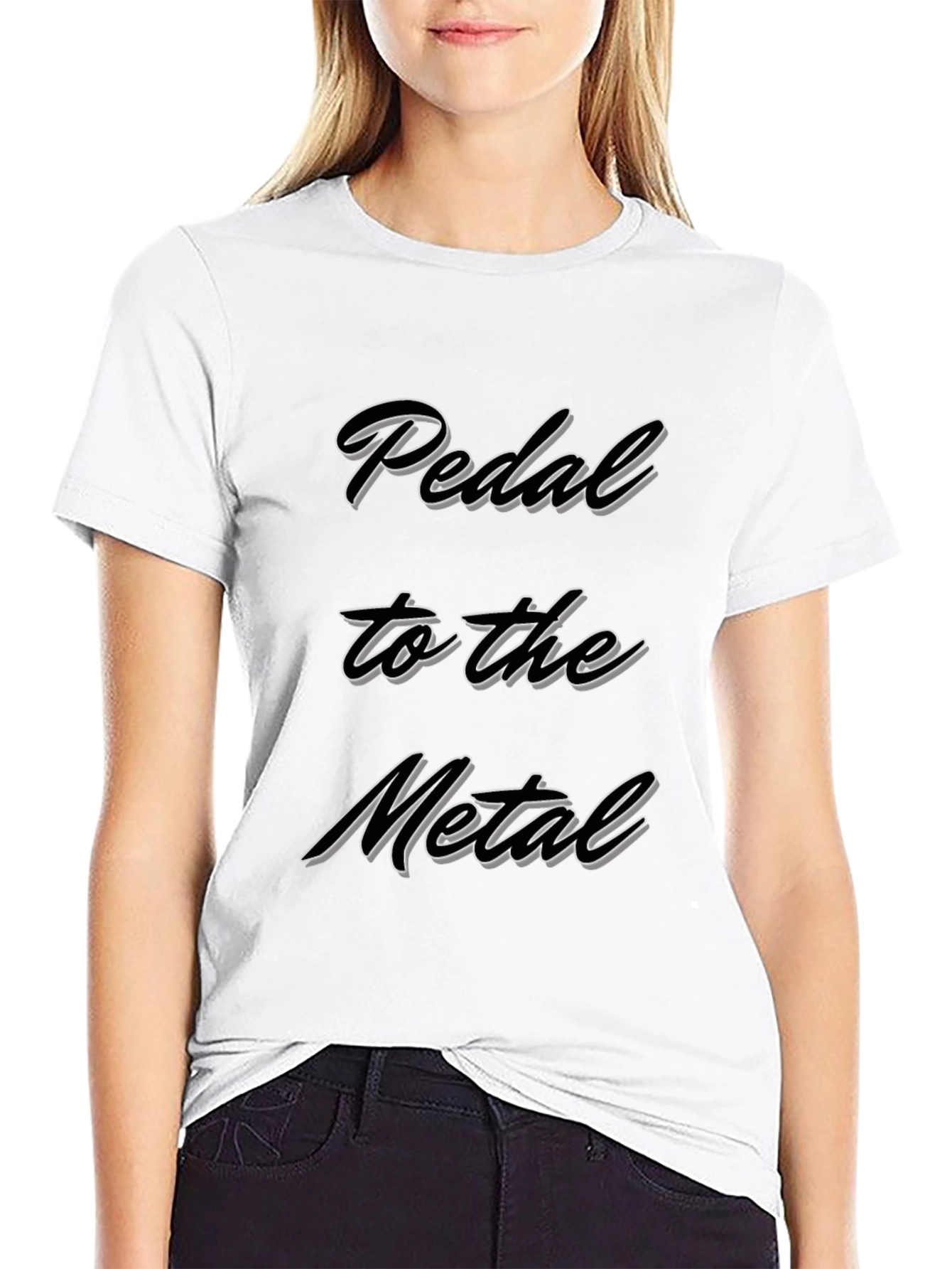 Black Pedal to the Metal Graphic T-Shirt view 9