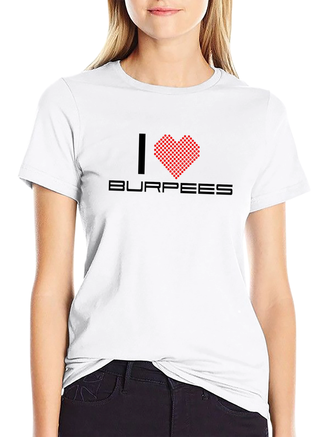 Black I Heart Burpees Black T-Shirt view 9
