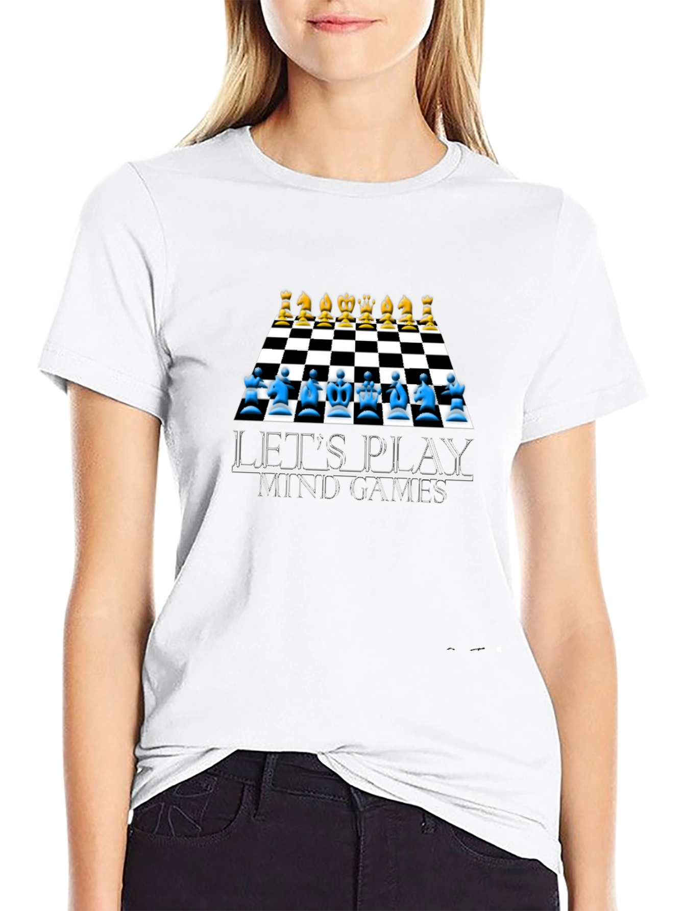 Black Mind Games Chess T-Shirt - Strategy & Style! view 9