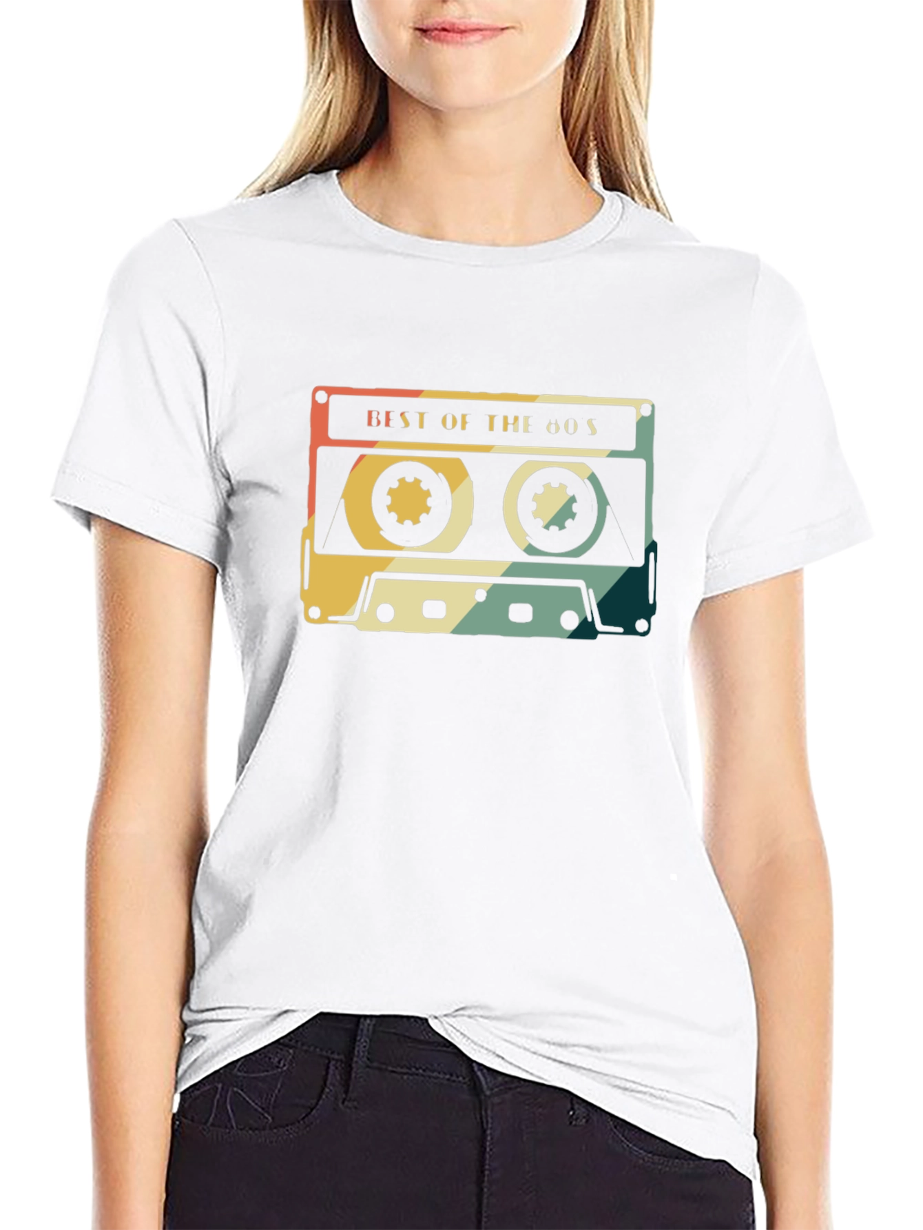 Black Retro 'Best of the 60s' Cassette Tape Graphic T-Shirt view 9