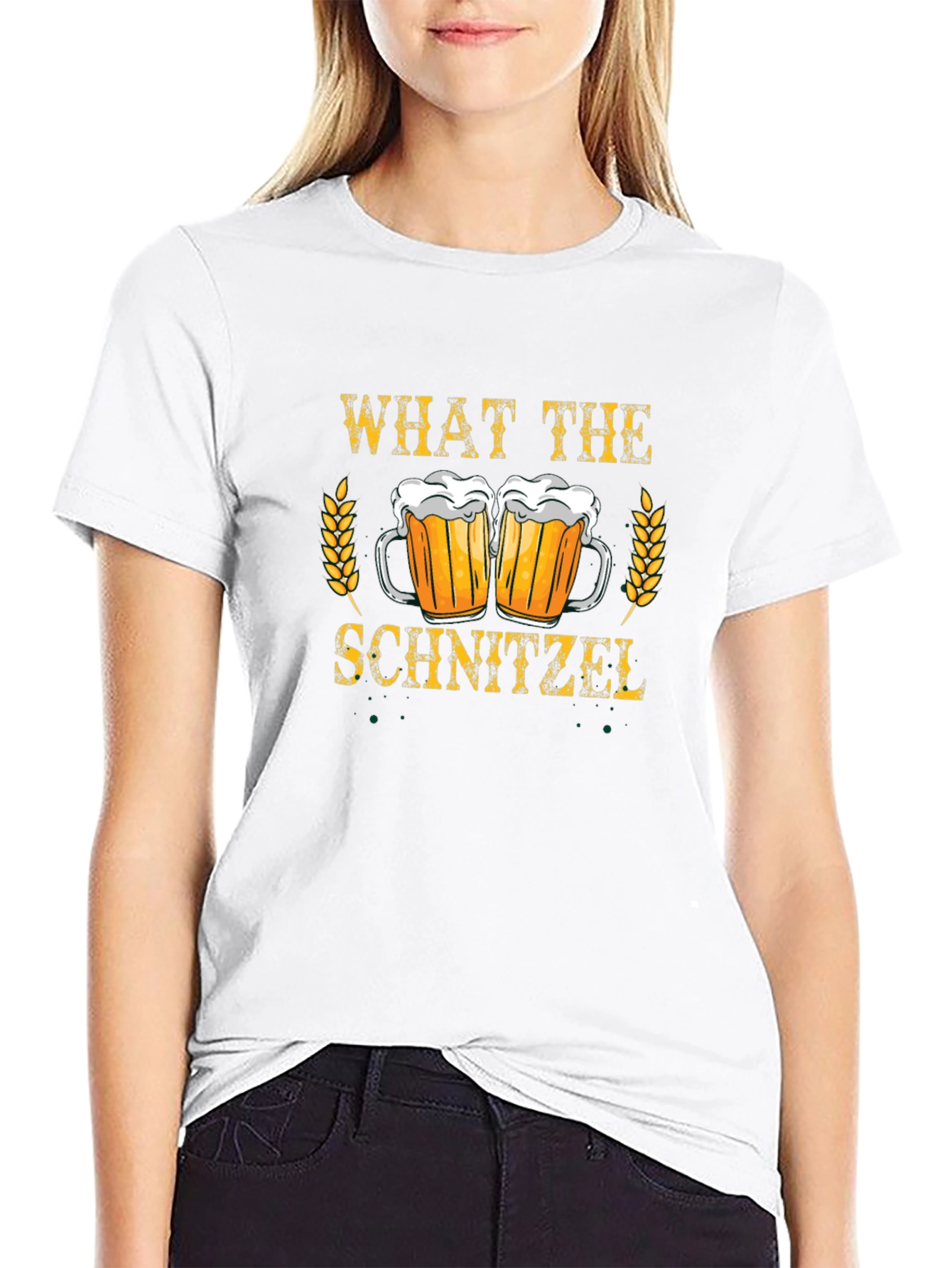 Black What The Schnitzel Oktoberfest T-Shirt view 9