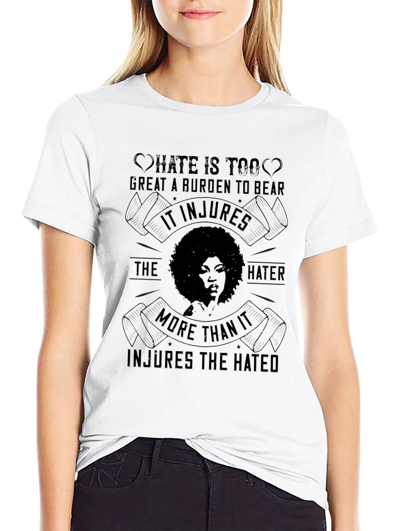 Black Hate is Too Great a Burden Tee view 9
