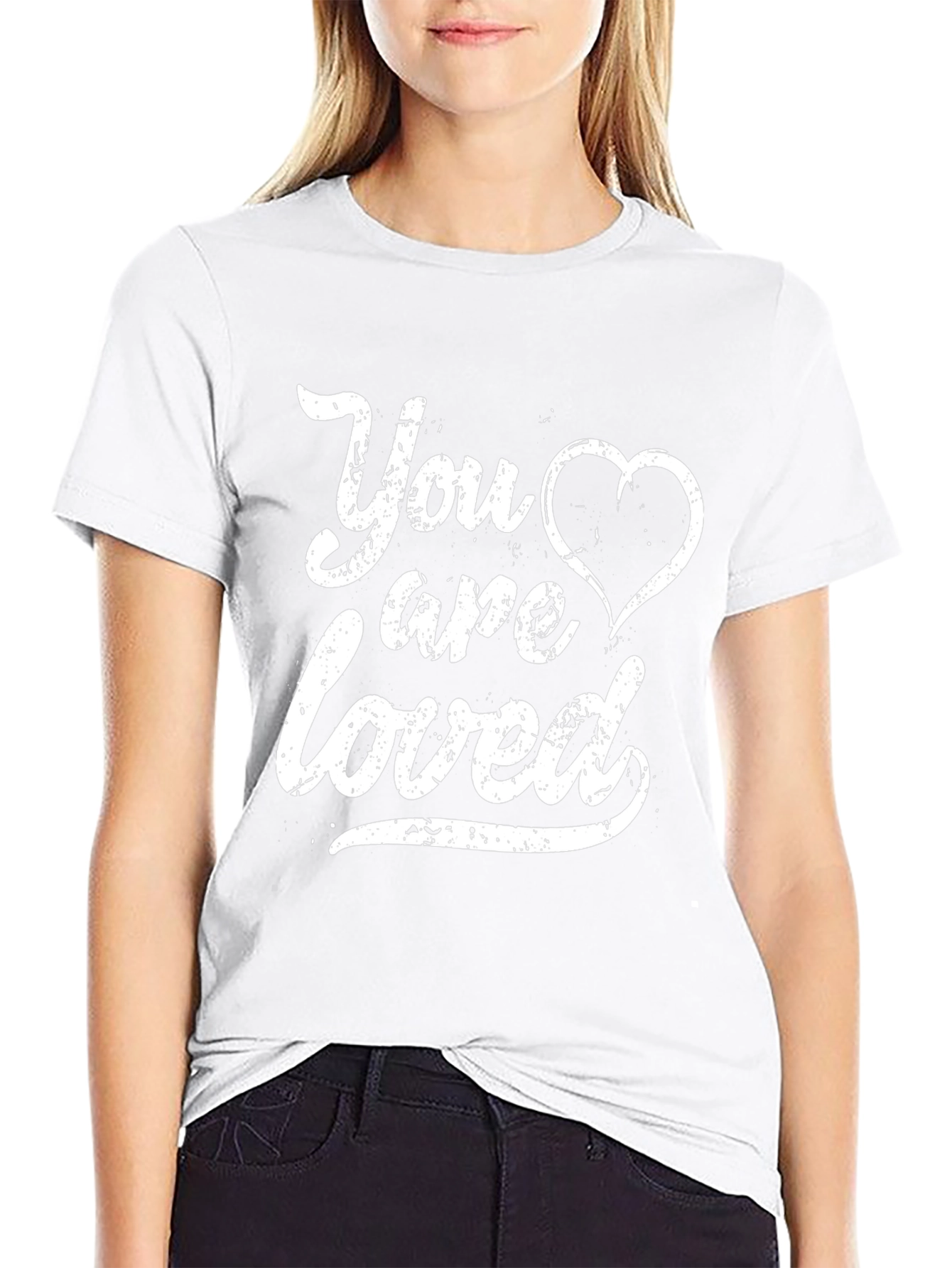 Black You Are Loved Black Graphic Tee view 9