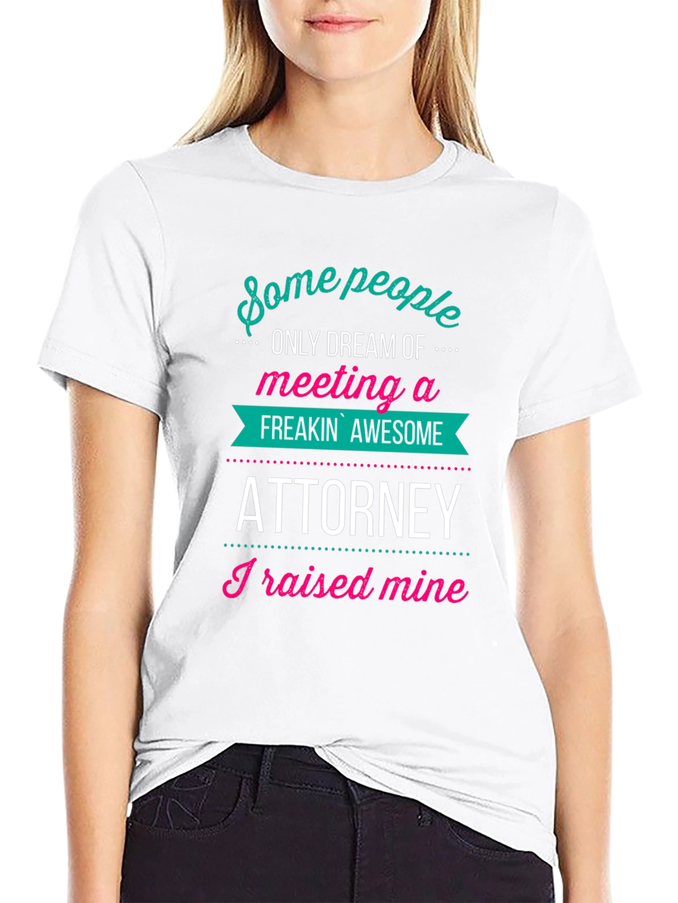 Black Awesome Attorney Tee - I Raised Mine! view 9