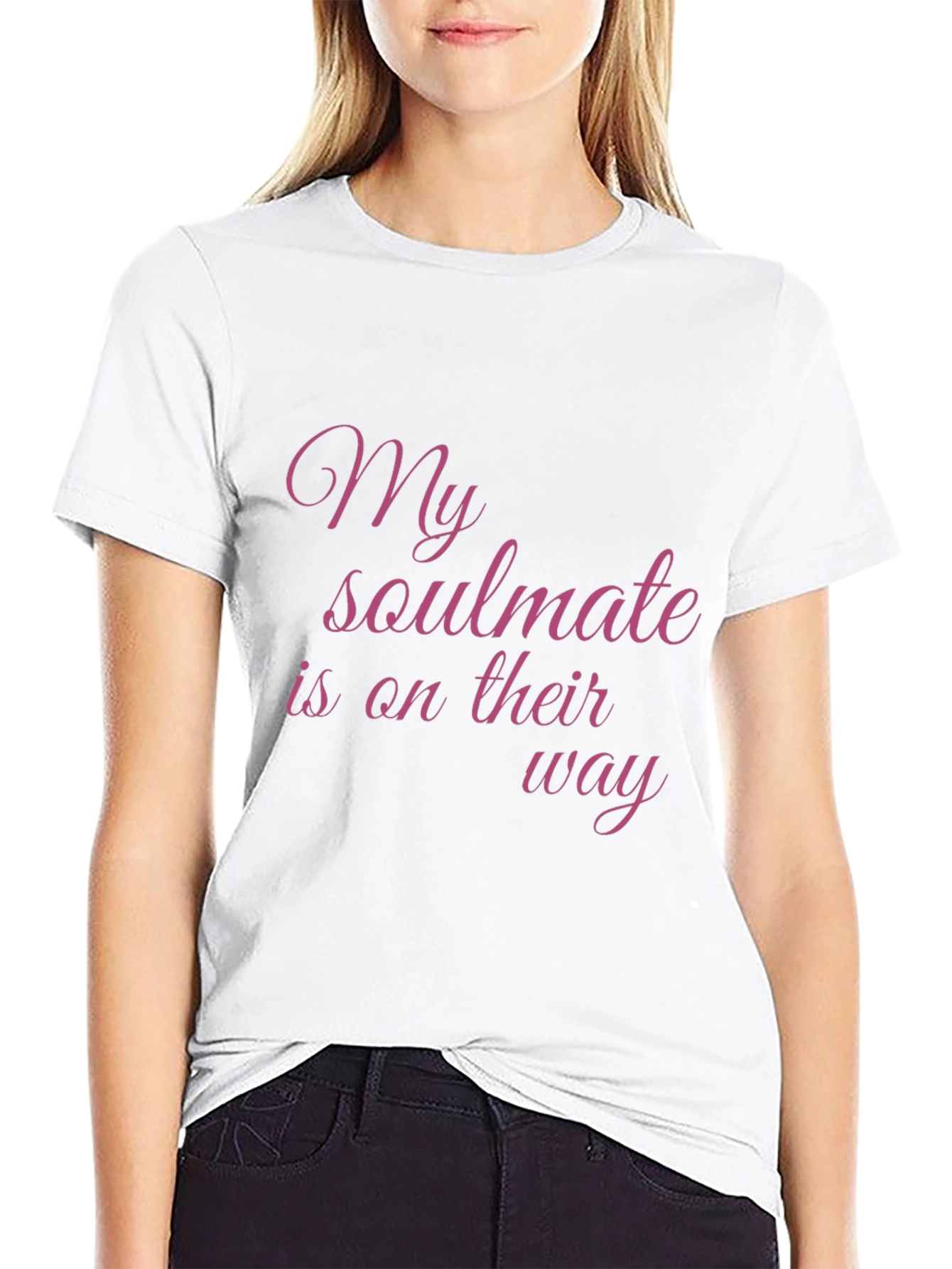 Black Soulmate On The Way Graphic T-Shirt view 9