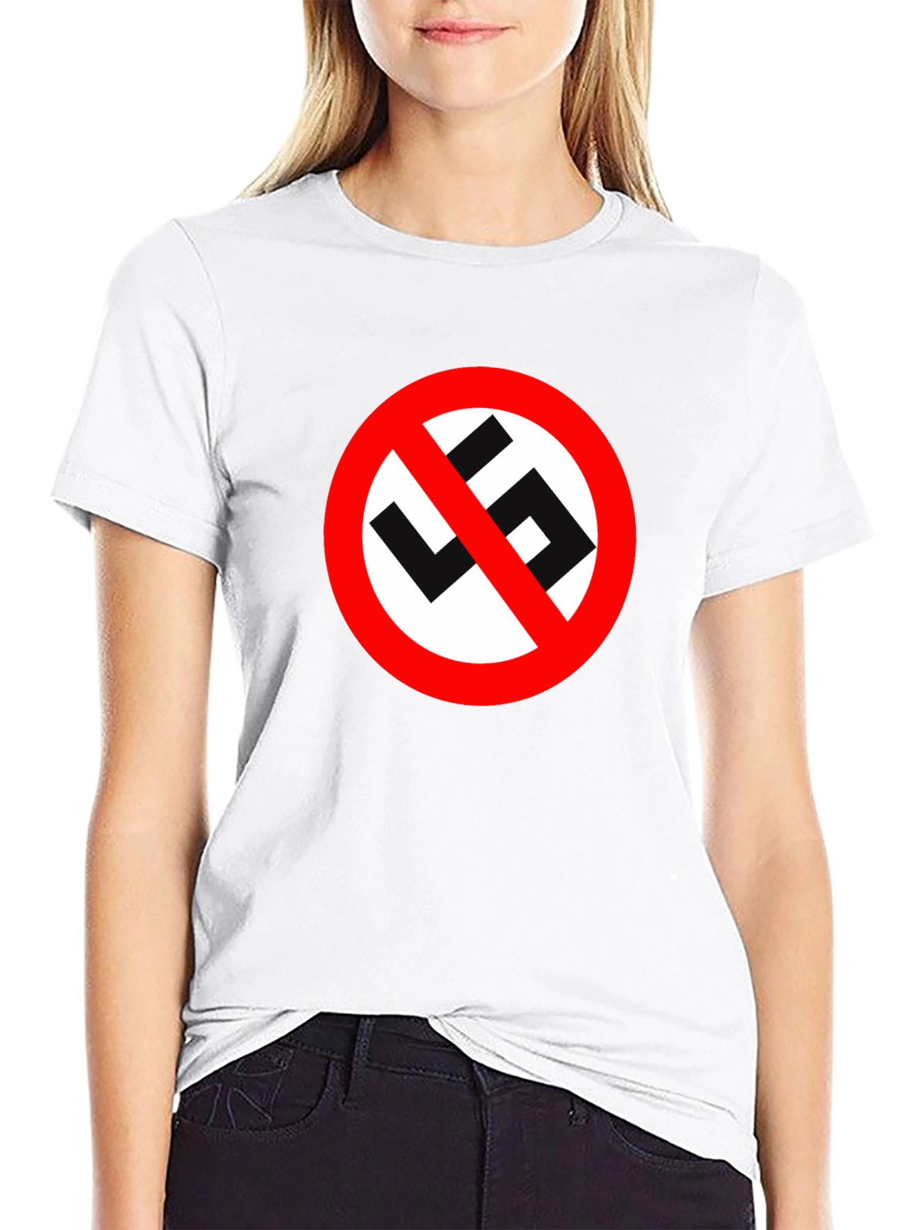 Anti-Hate Symbol Graphic Tee - Black - 9