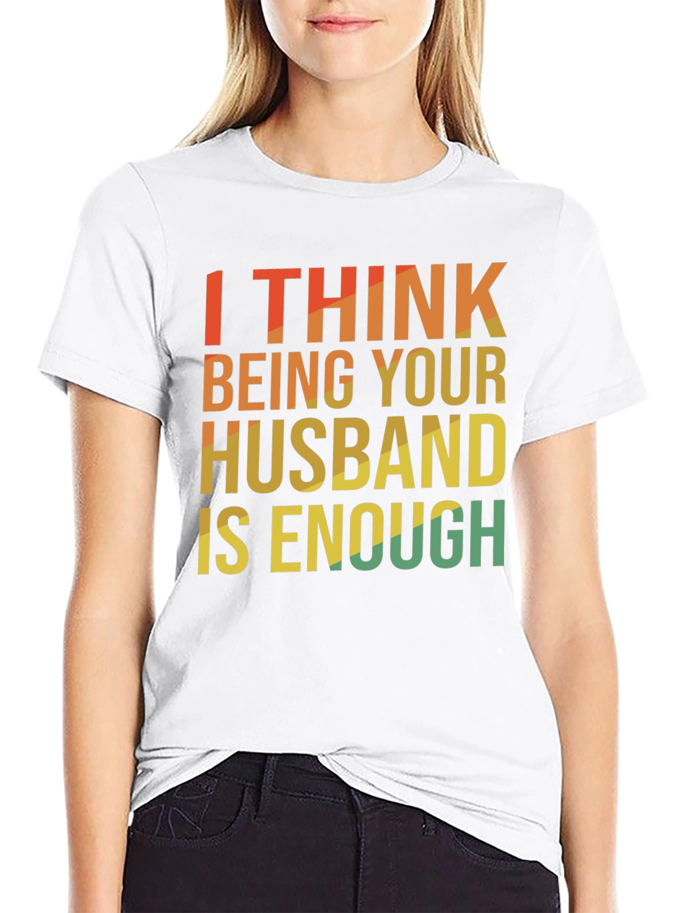 Black Husband Enough Graphic Tee - Retro Style view 9
