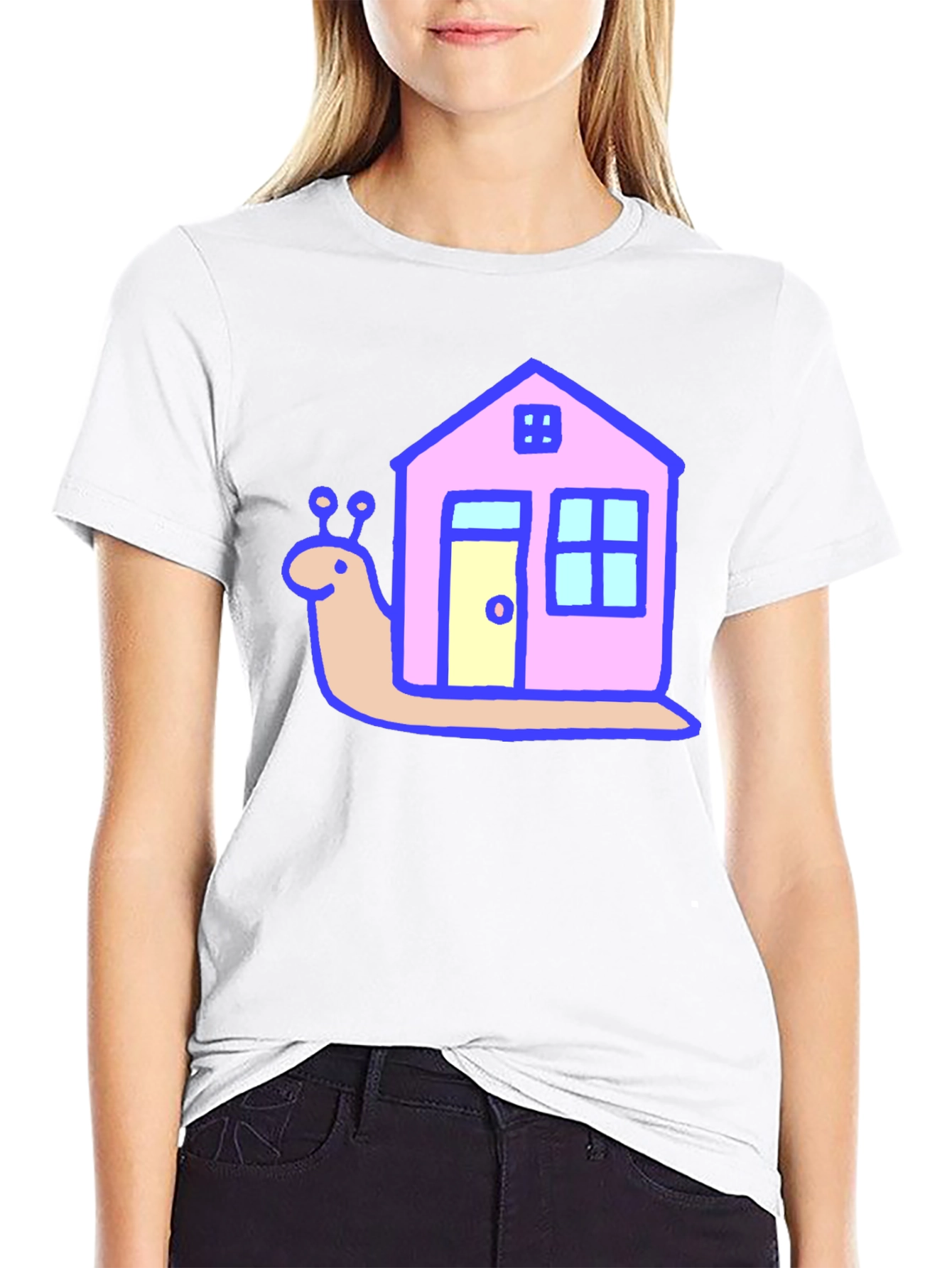 Black Snail House Graphic Print Tee view 9