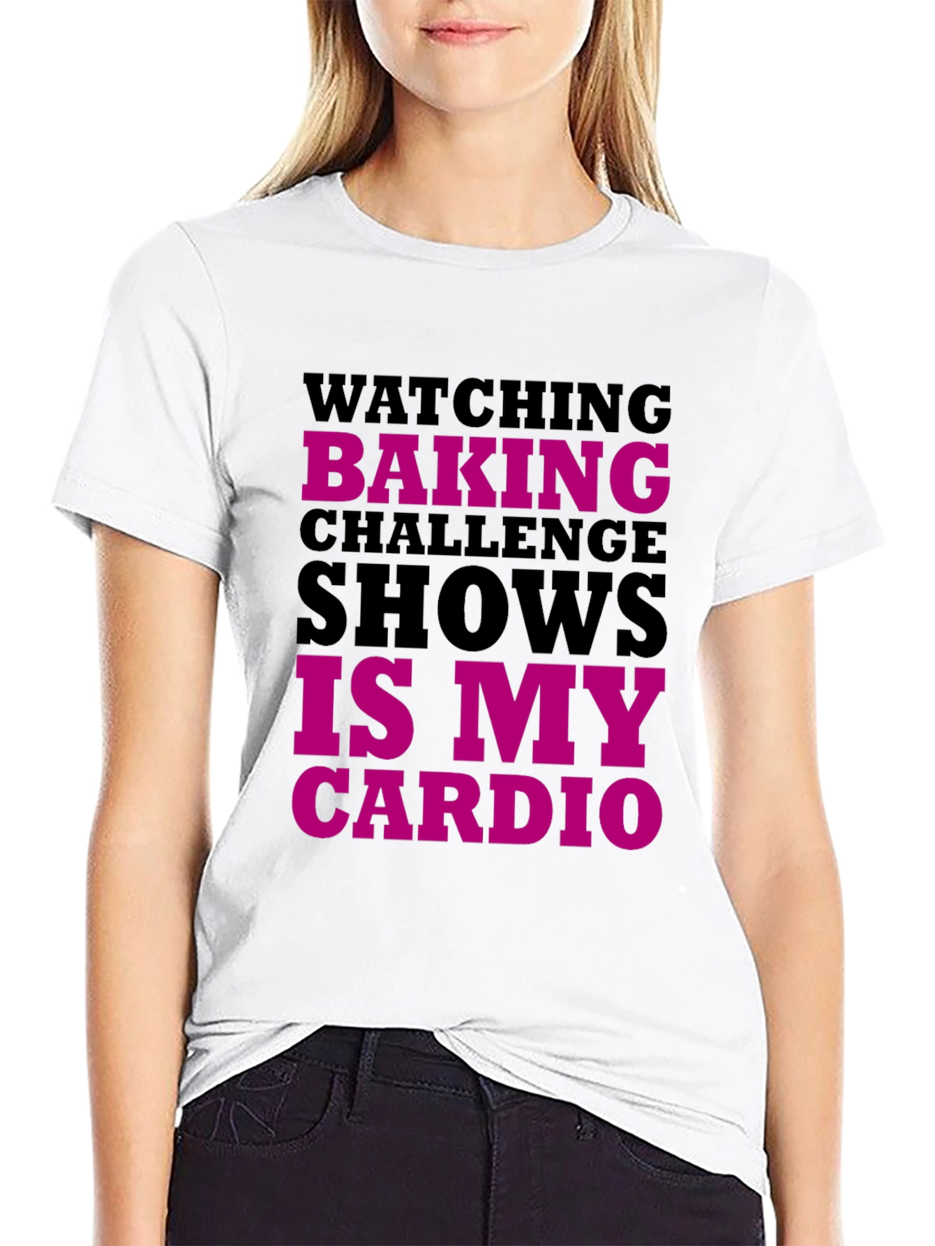 Black Baking Challenge Cardio Graphic Tee view 9