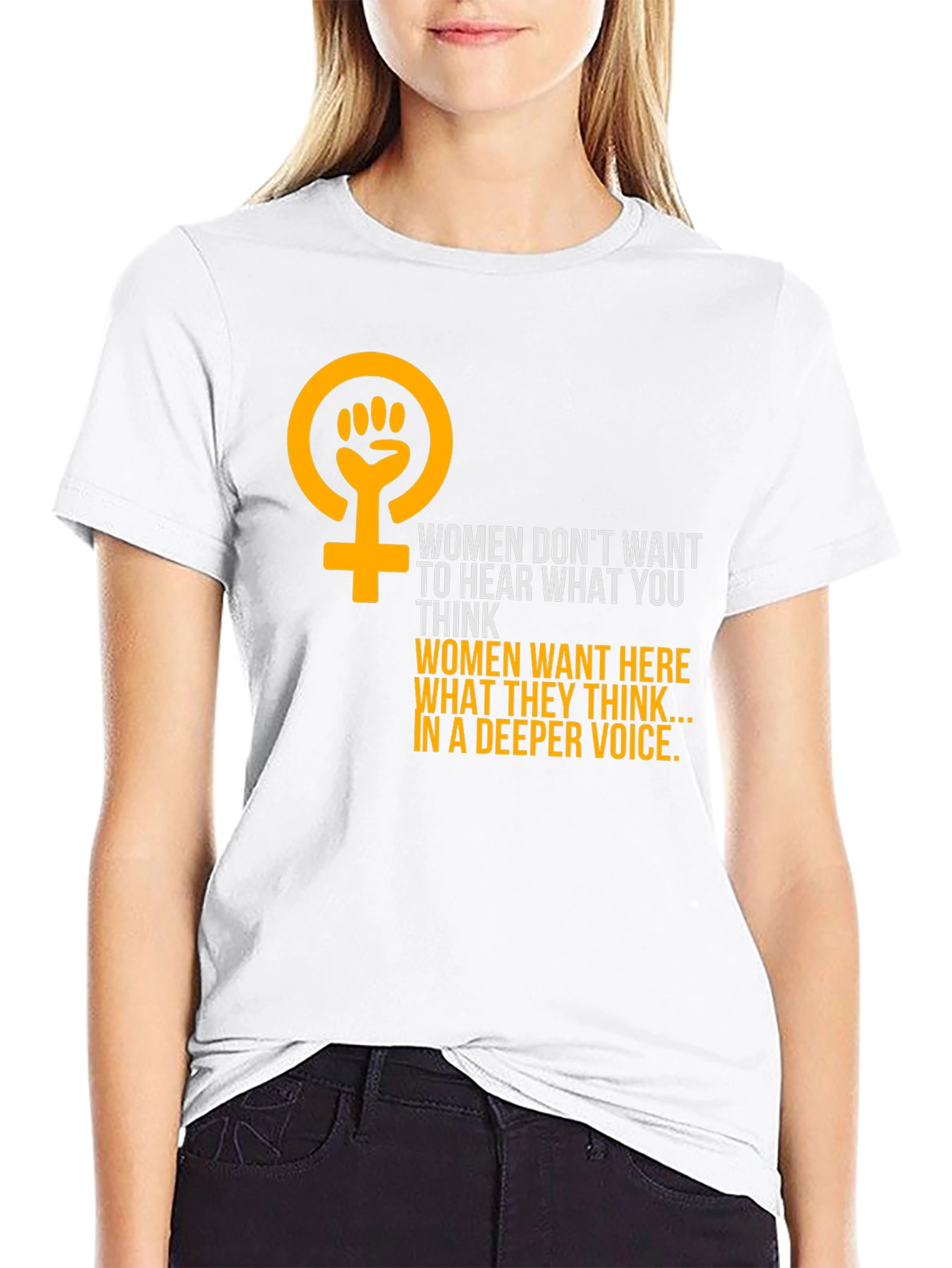 Black Feminist Empowerment Graphic Tee - Hear Women's Voices view 9