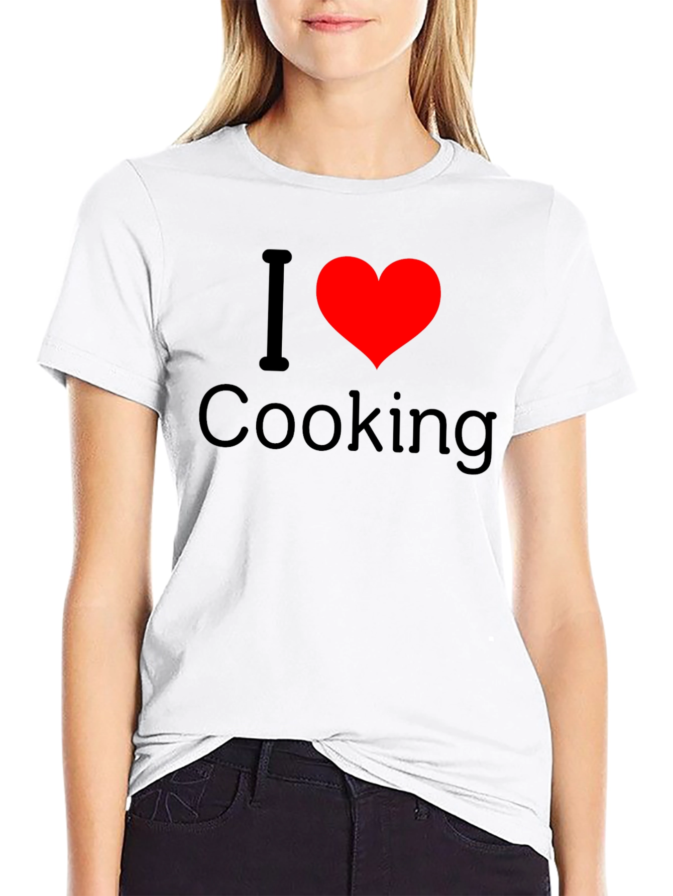 Black I Love Cooking T-Shirt view 9