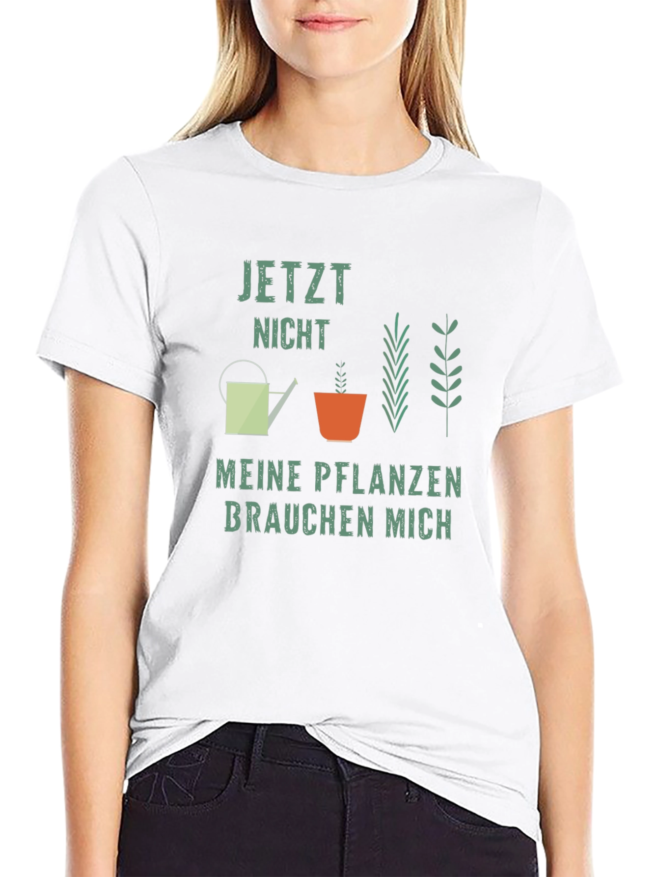 Black Plant Lover T-Shirt: Jetzt Nicht Meine Pflanzen Brauchen Mich view 9