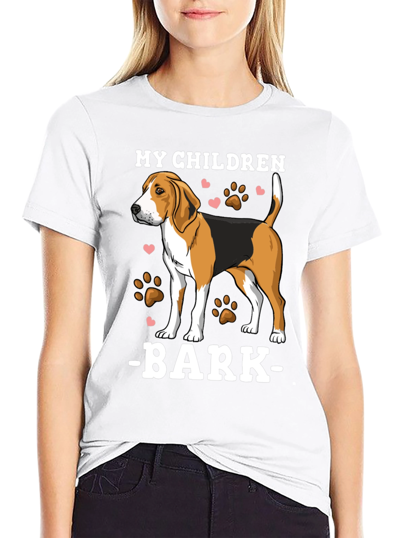 Black My Children Bark T-Shirt | Dog Lover Tee view 9