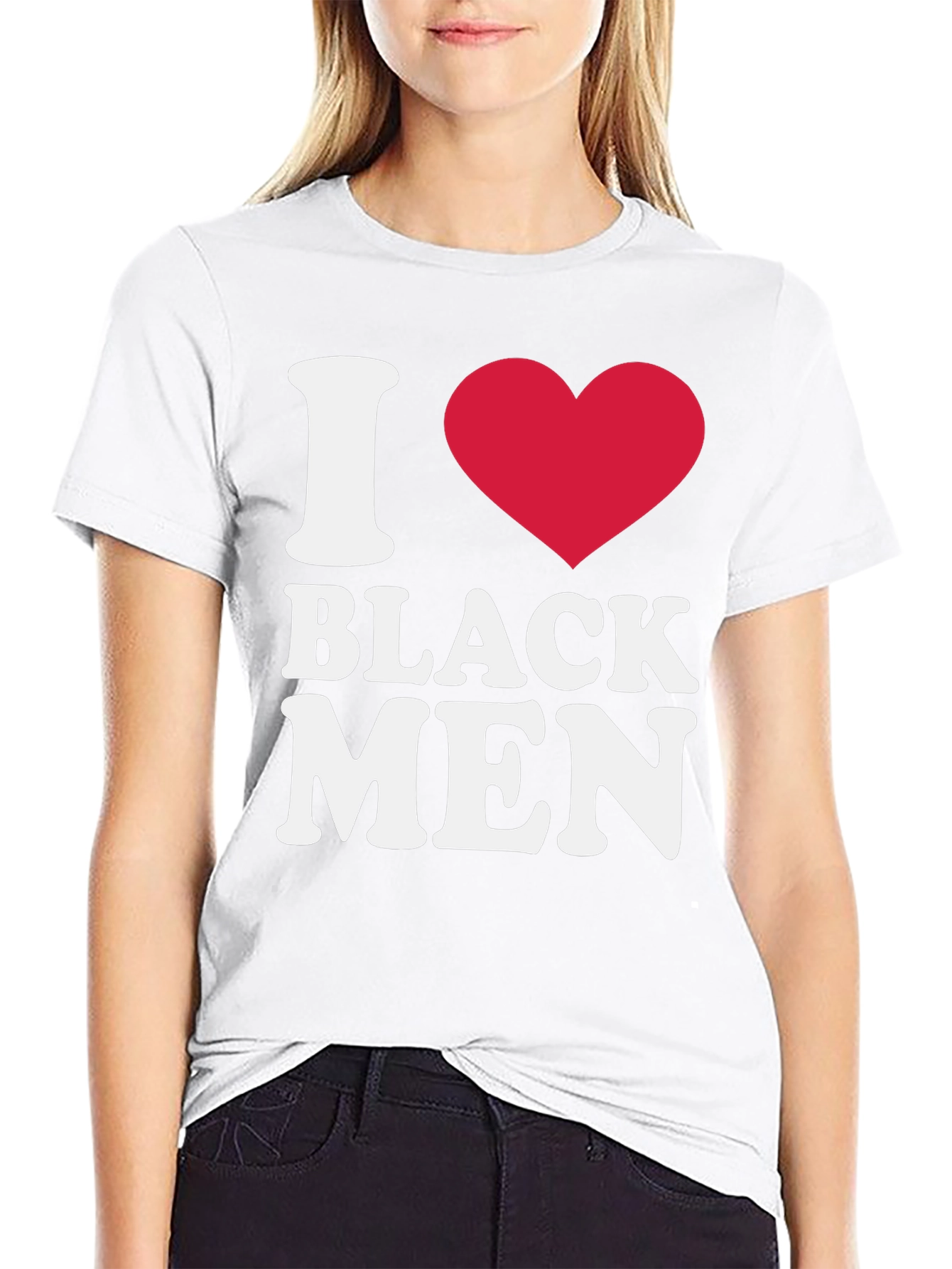 Black I Heart Black Men Graphic T-Shirt view 9