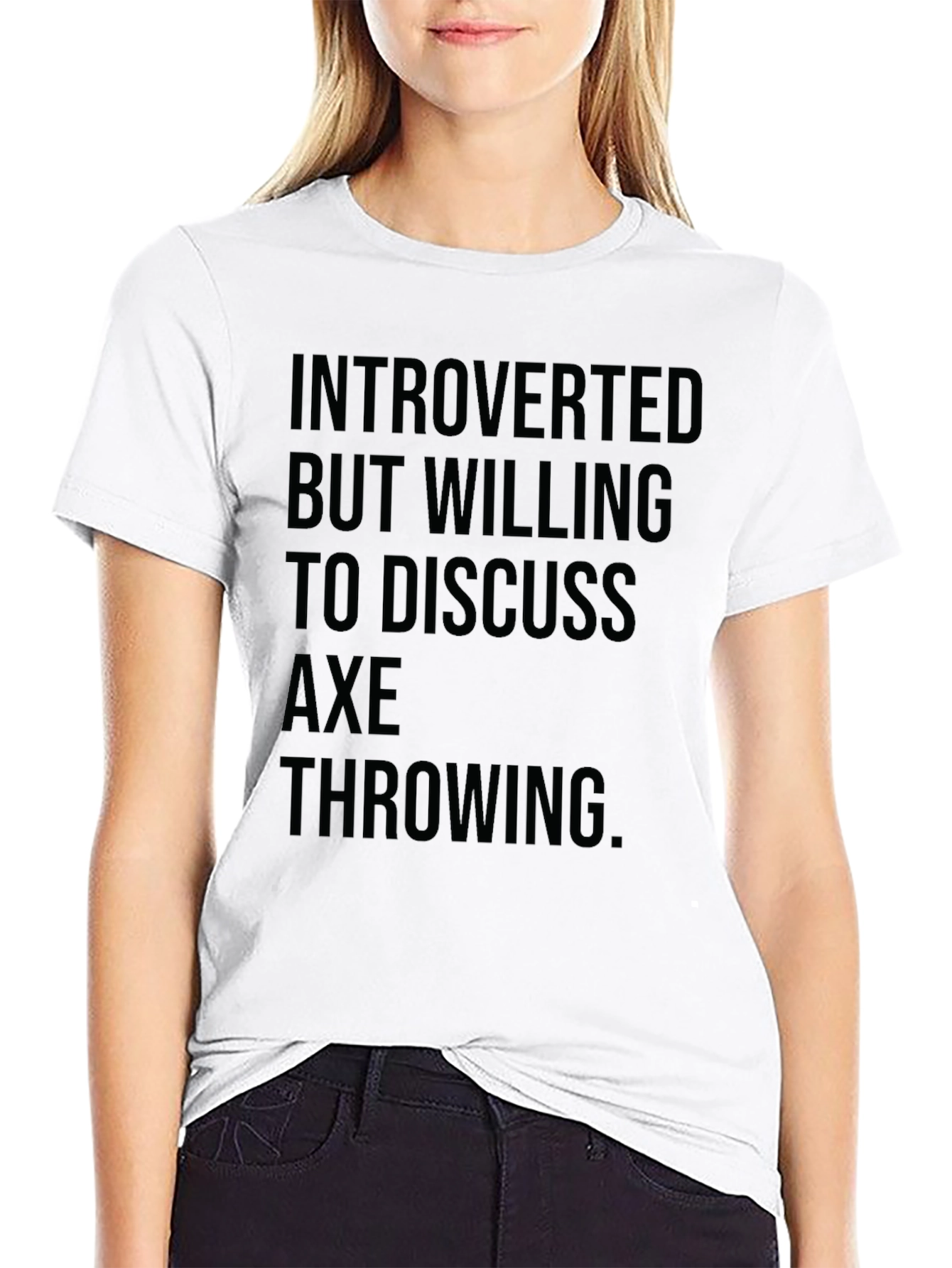Black Introverted Axe Throwing T-Shirt view 9