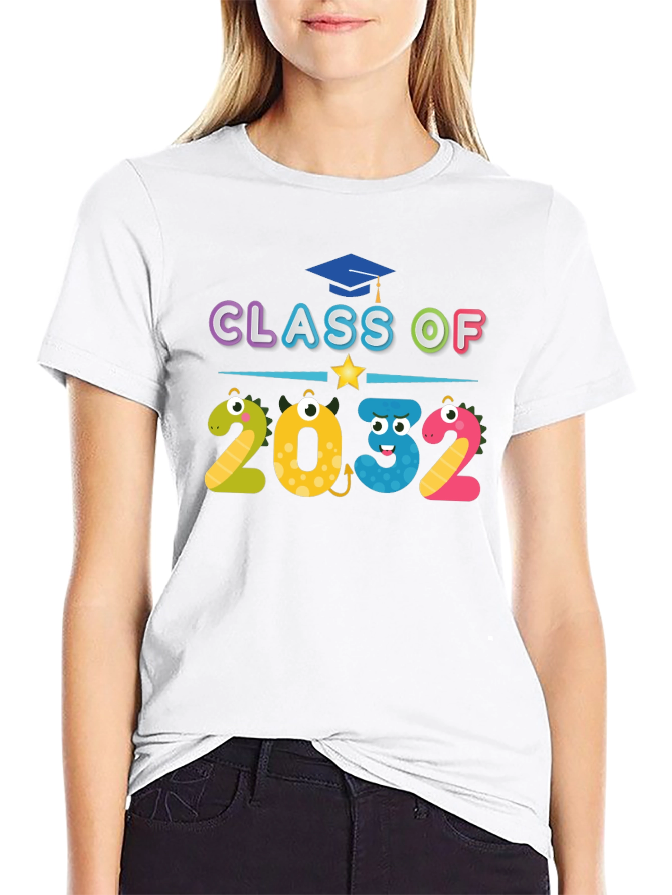 Black Class of 2032 T-Shirt view 9