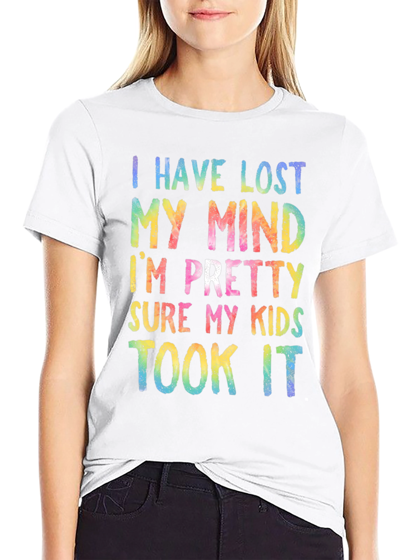 Black Lost My Mind Kids T-Shirt view 9