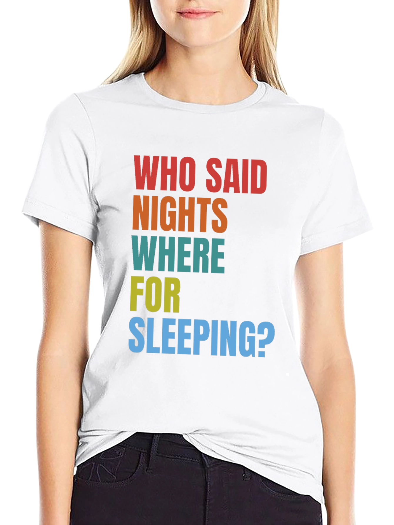 Black Night Owl Tee: Who Said Nights Were for Sleeping? view 9