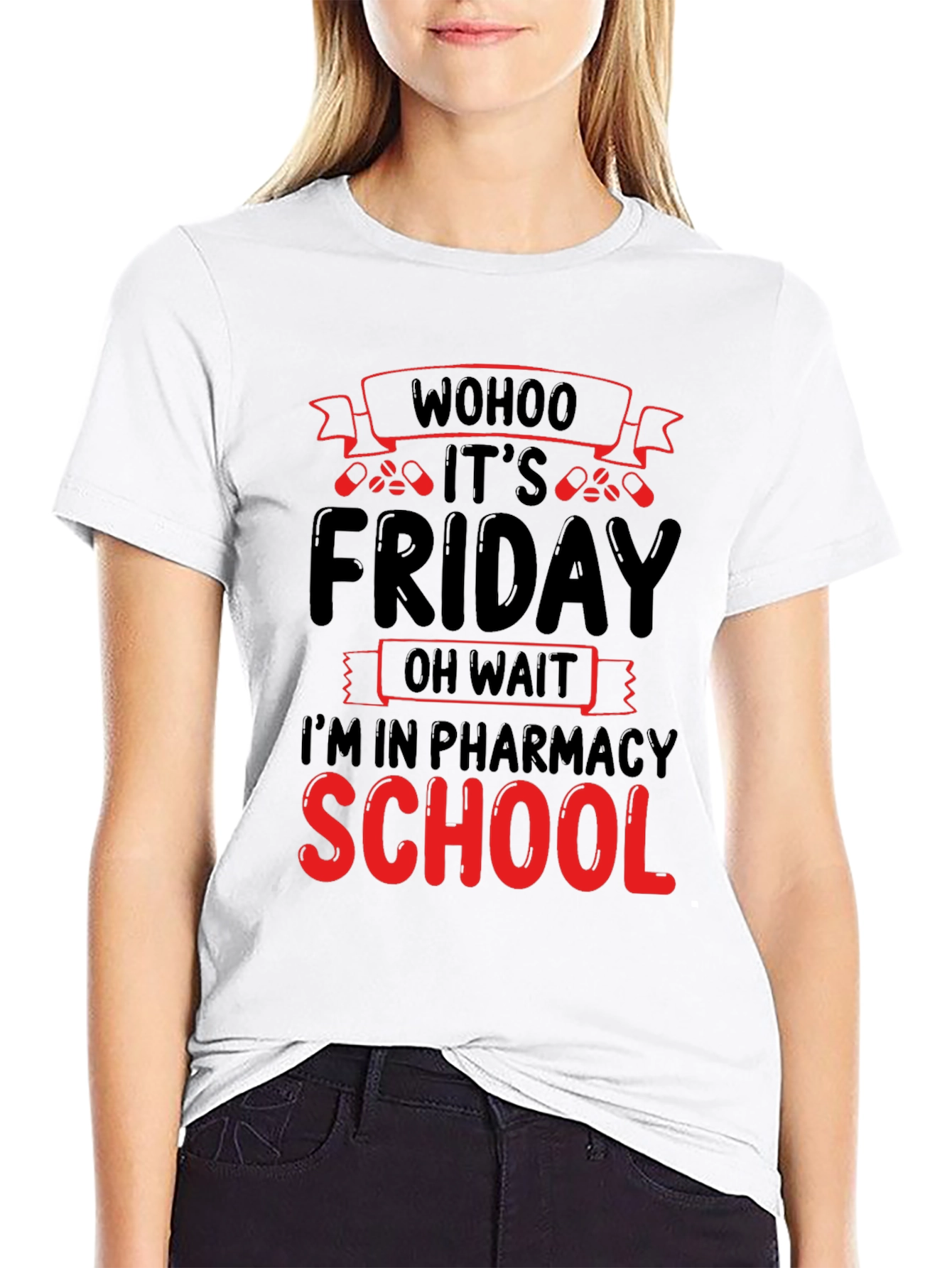 Black Pharmacy School Friday T-Shirt view 9