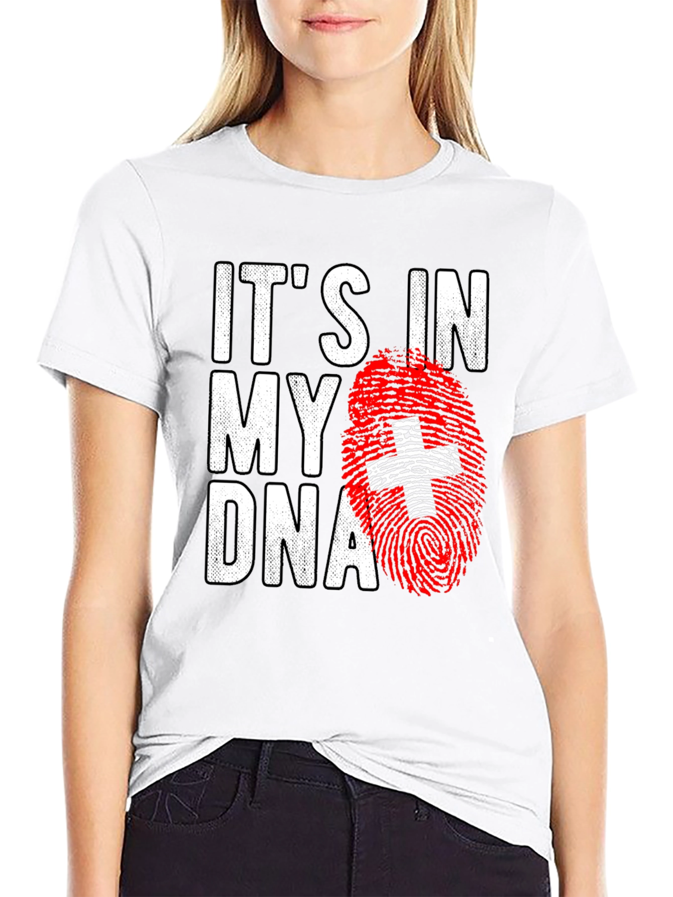 Black It's in My DNA Graphic T-Shirt view 9