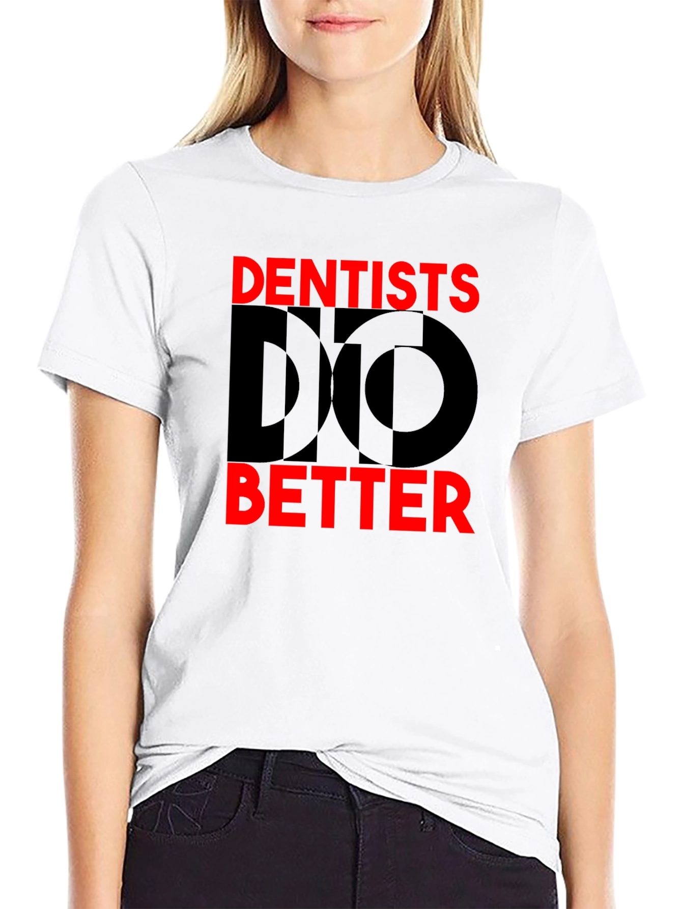 Black Dentists Do Better Graphic T-Shirt - Novelty Tee view 9