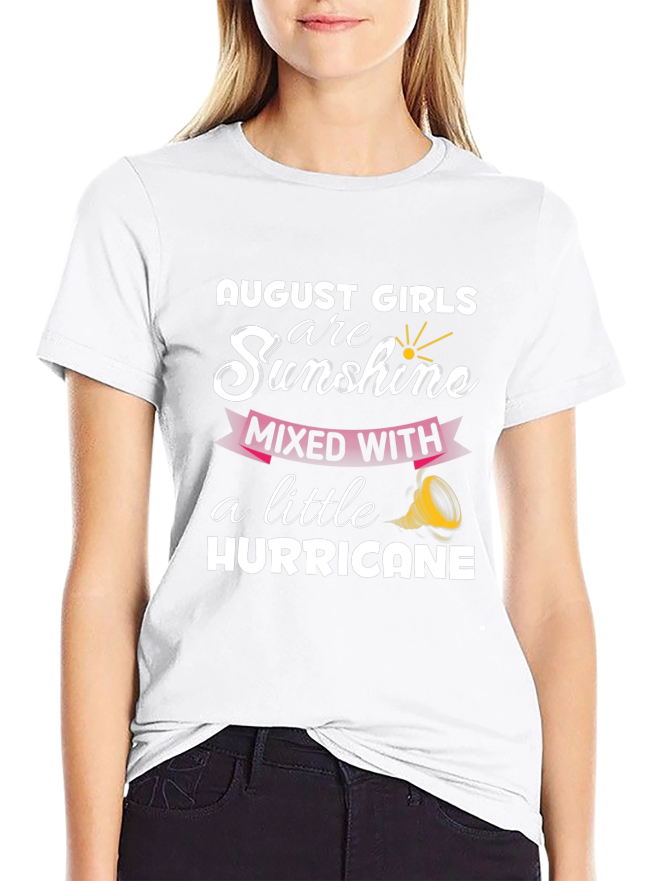 Black August Girls Sunshine Hurricane Black Graphic Tee view 9