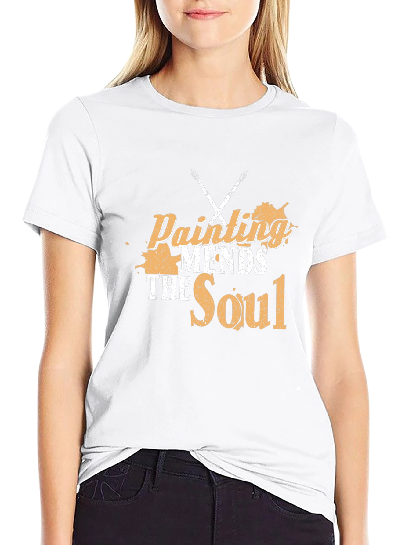 Painting Mends The Soul T-Shirt | Artsy Tee - 9
