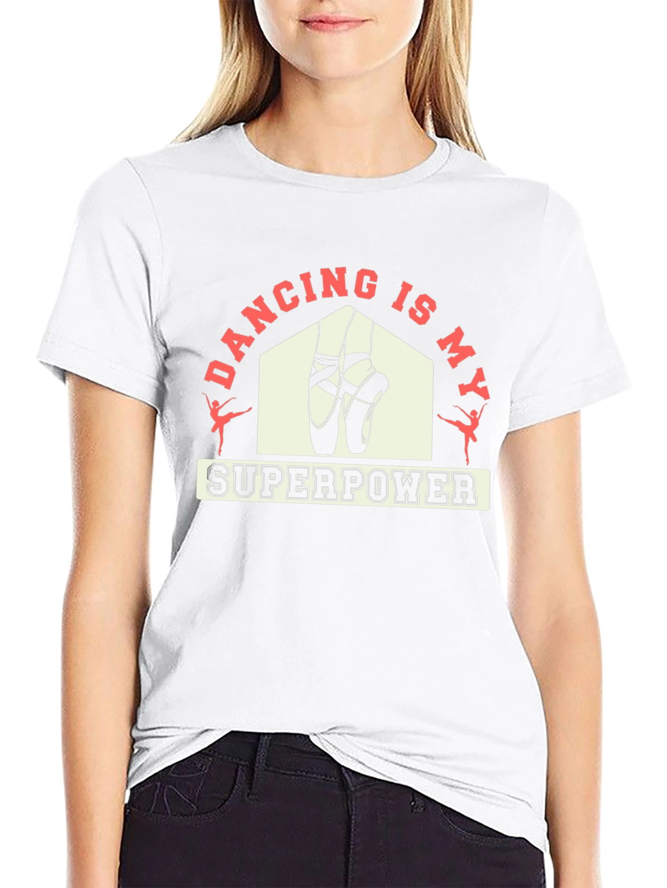 Black Dancing Is My Superpower Black T-Shirt view 9