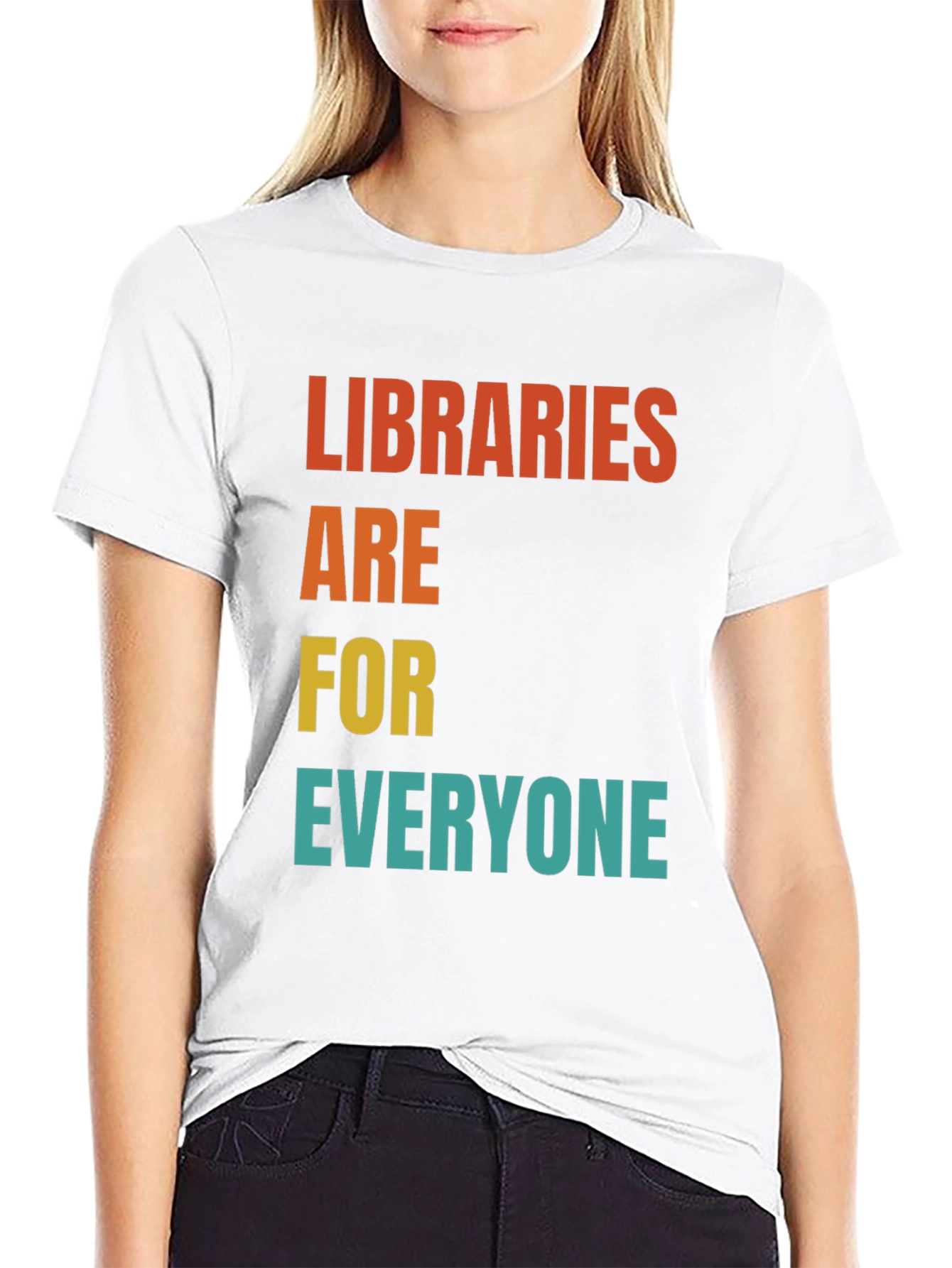 Black Libraries Are For Everyone T-Shirt view 9